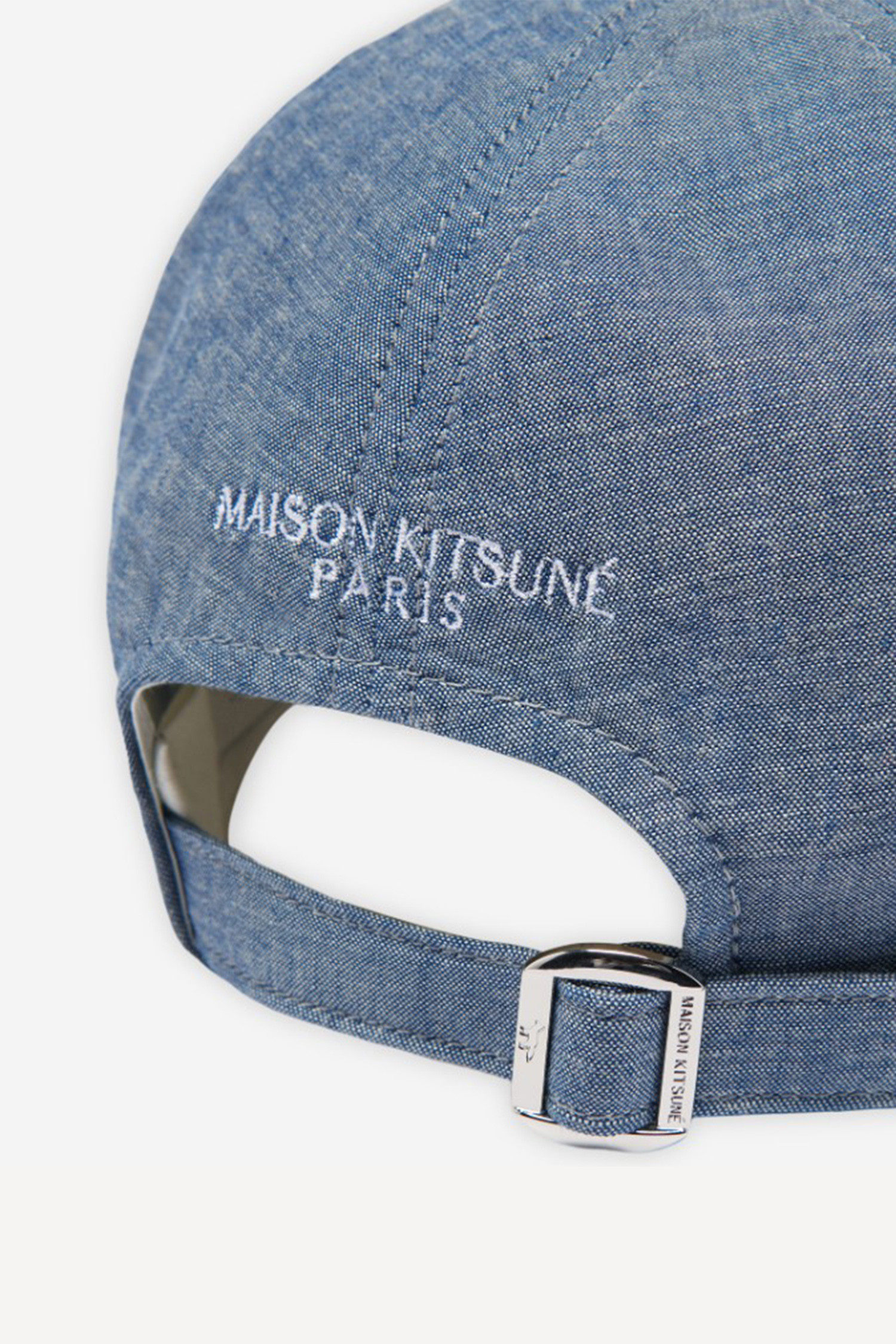 MAISON KITSUNE - 모자 - [MAISON KITSUNE] SMALL FOX HEAD EMBROIDERY 6P CAP - INDIGO