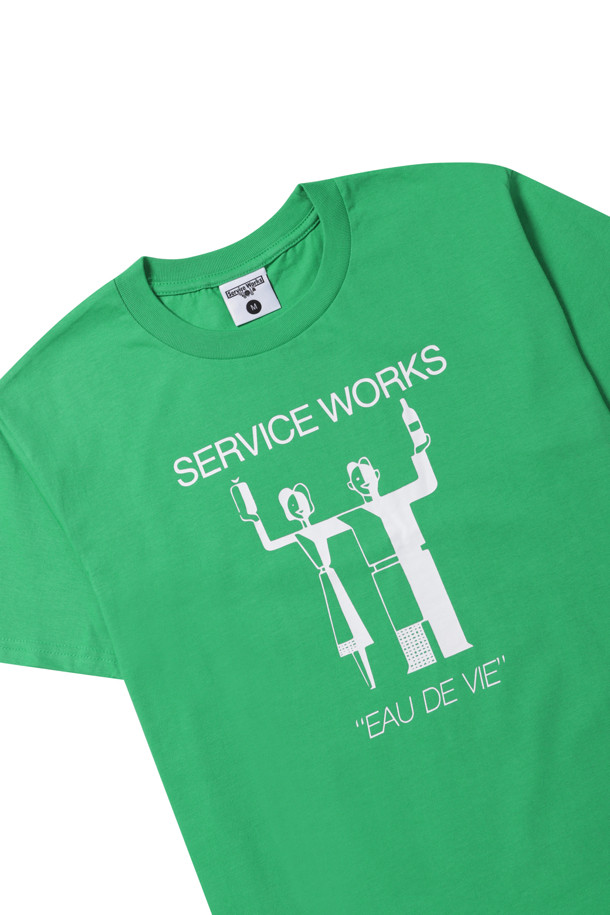 Service Works - 긴팔티셔츠 - [Service Works] Eau De Vie Tee - Forest SW-SS23-1034