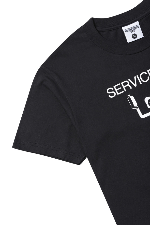 Service Works - 긴팔티셔츠 - [Service Works] Eau De Vie Tee - Black SW-SS23-1035