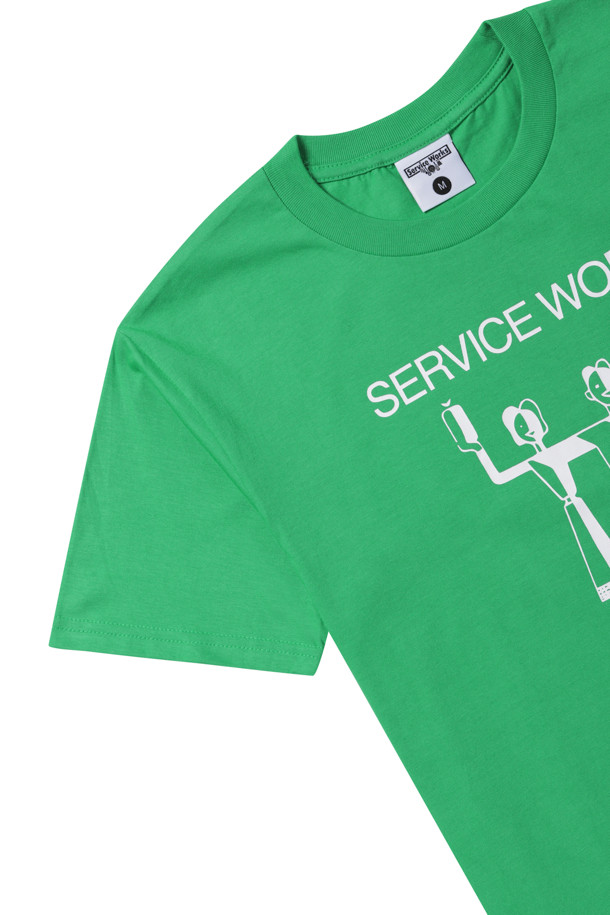 Service Works - 긴팔티셔츠 - [Service Works] Eau De Vie Tee - Forest SW-SS23-1034