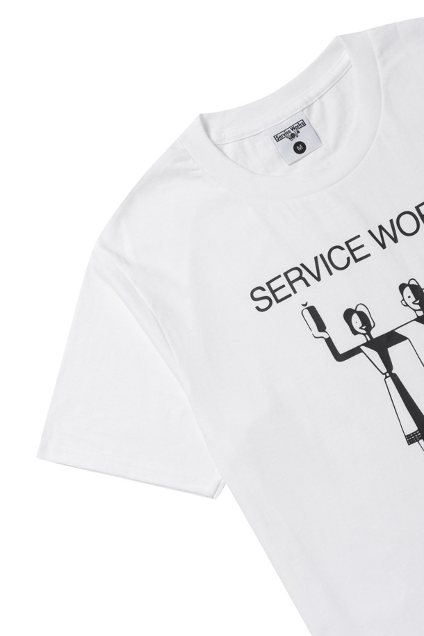 Service Works - 긴팔티셔츠 - [Service Works] Eau De Vie Tee - White SW-SS23-1033