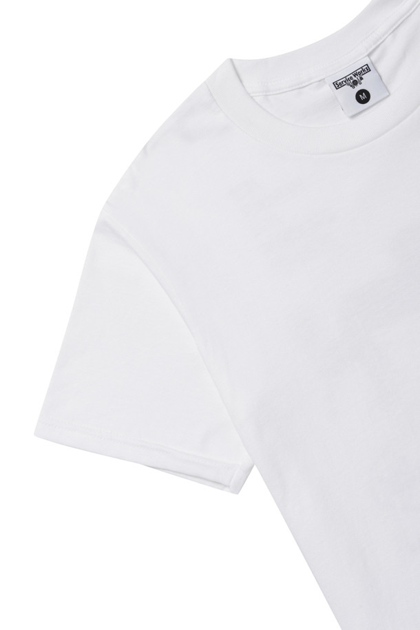 Service Works - 반팔티셔츠 - [Service Works] Dining Set Tee - White SW-SS23-1036