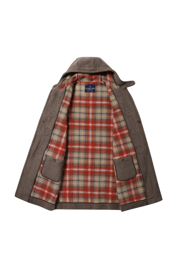 LONDON TRADITION - 코트 - [LONDON TRADITION] Milford Mens Duffle Coat - DK Mushroom