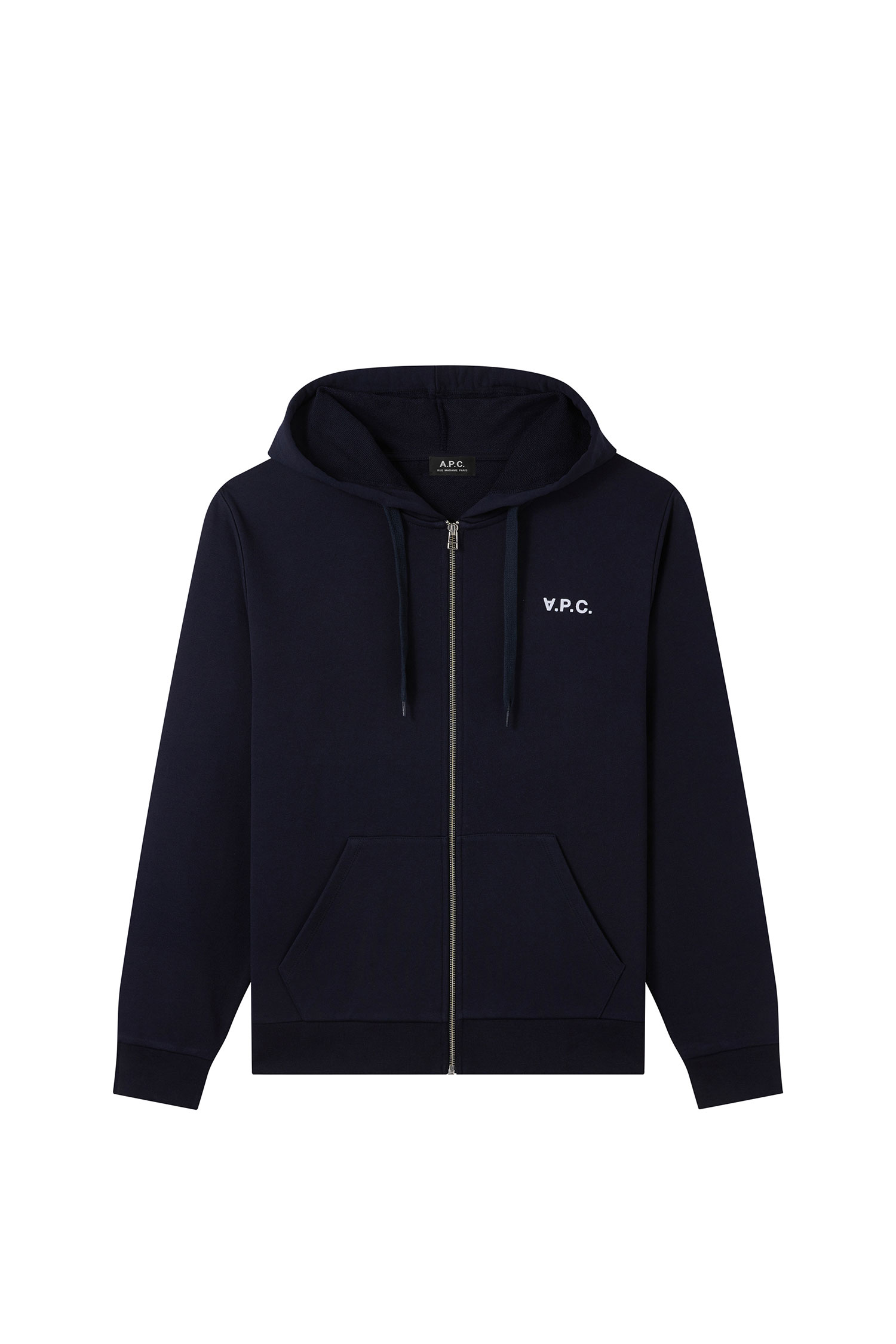 [A.P.C.] 남여공용 쿠엔틴 후드 집업 다크 네이비 - COFAX-H27707 IAK DARK NAVY