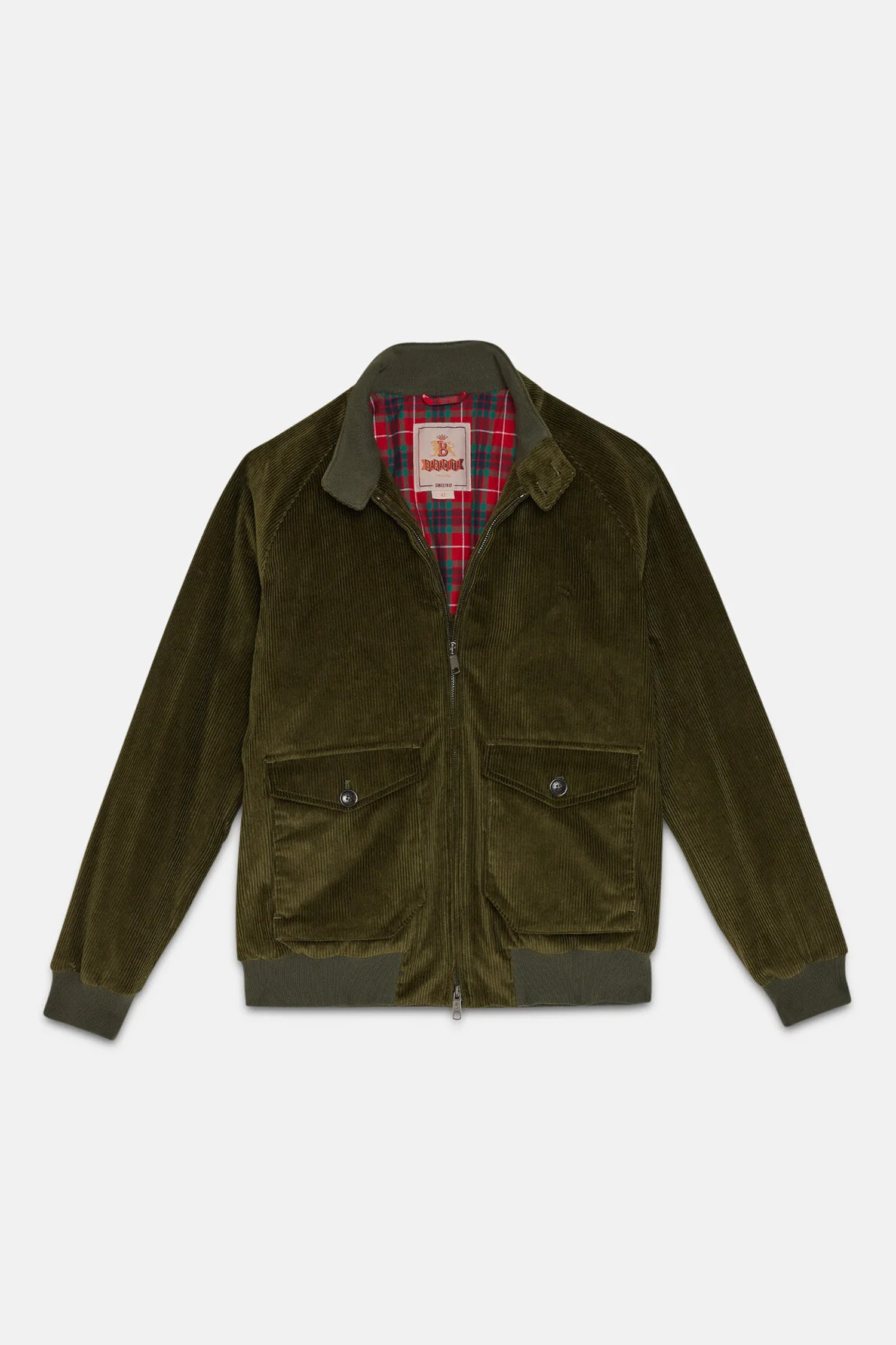 [BARACUTA] G9 CORD AF POCKET JACKET - OLIVE