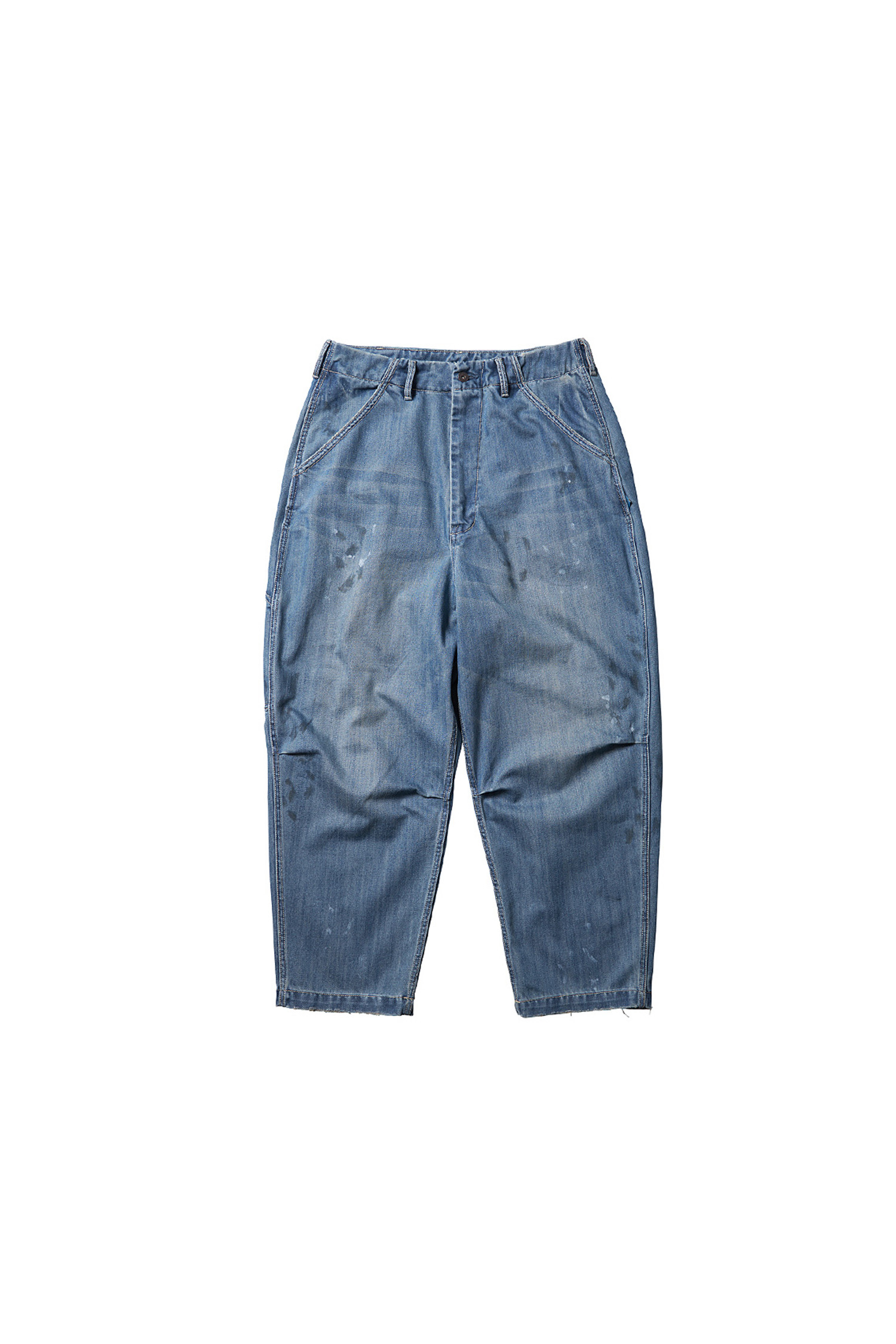 [LIBERAIDERS] DENIM PAINTER SARROUEL PANTS - INDIGO