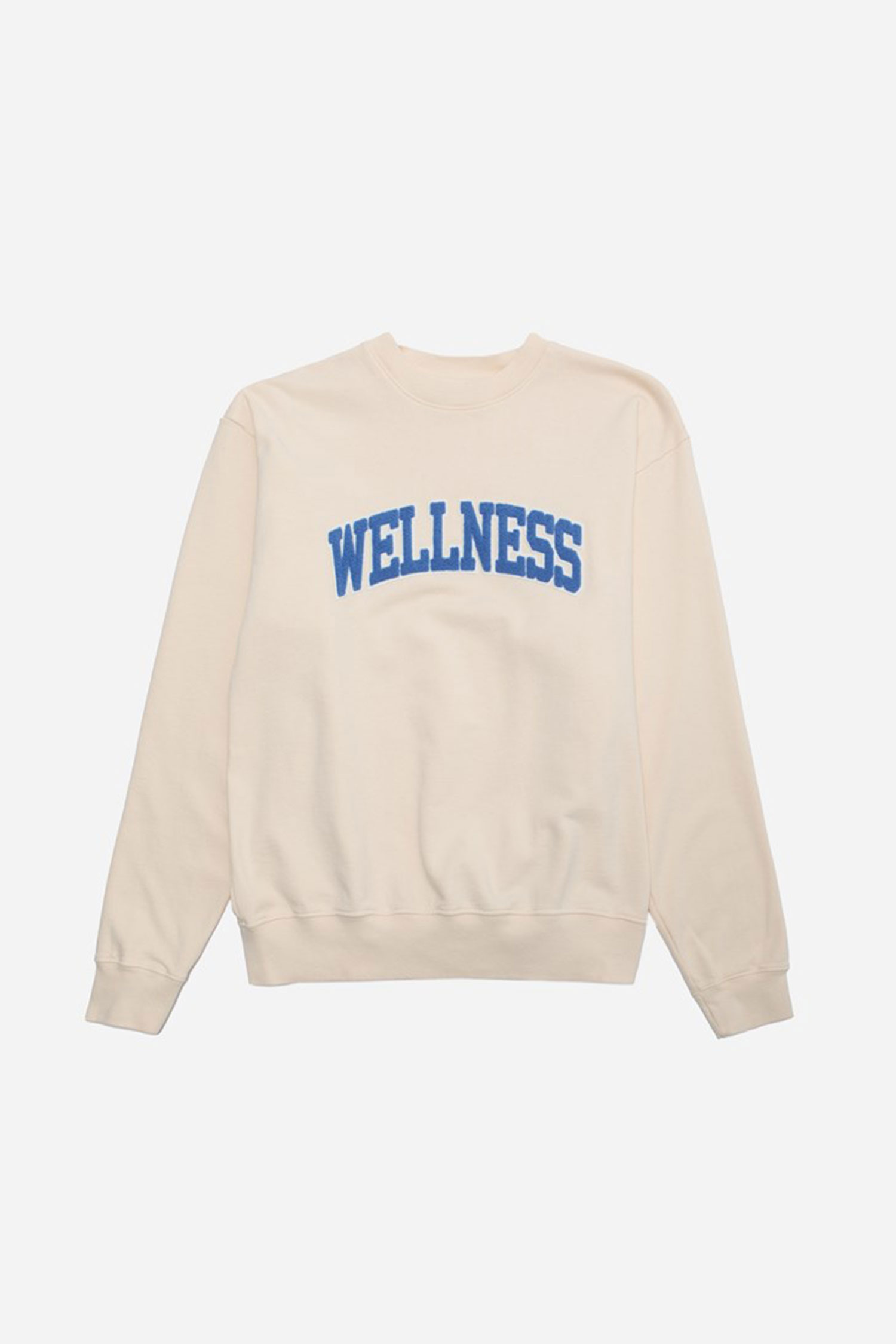 [SPORTY & RICH] WELLNESS BOUCLE CREWNECK - CR623 CREAM