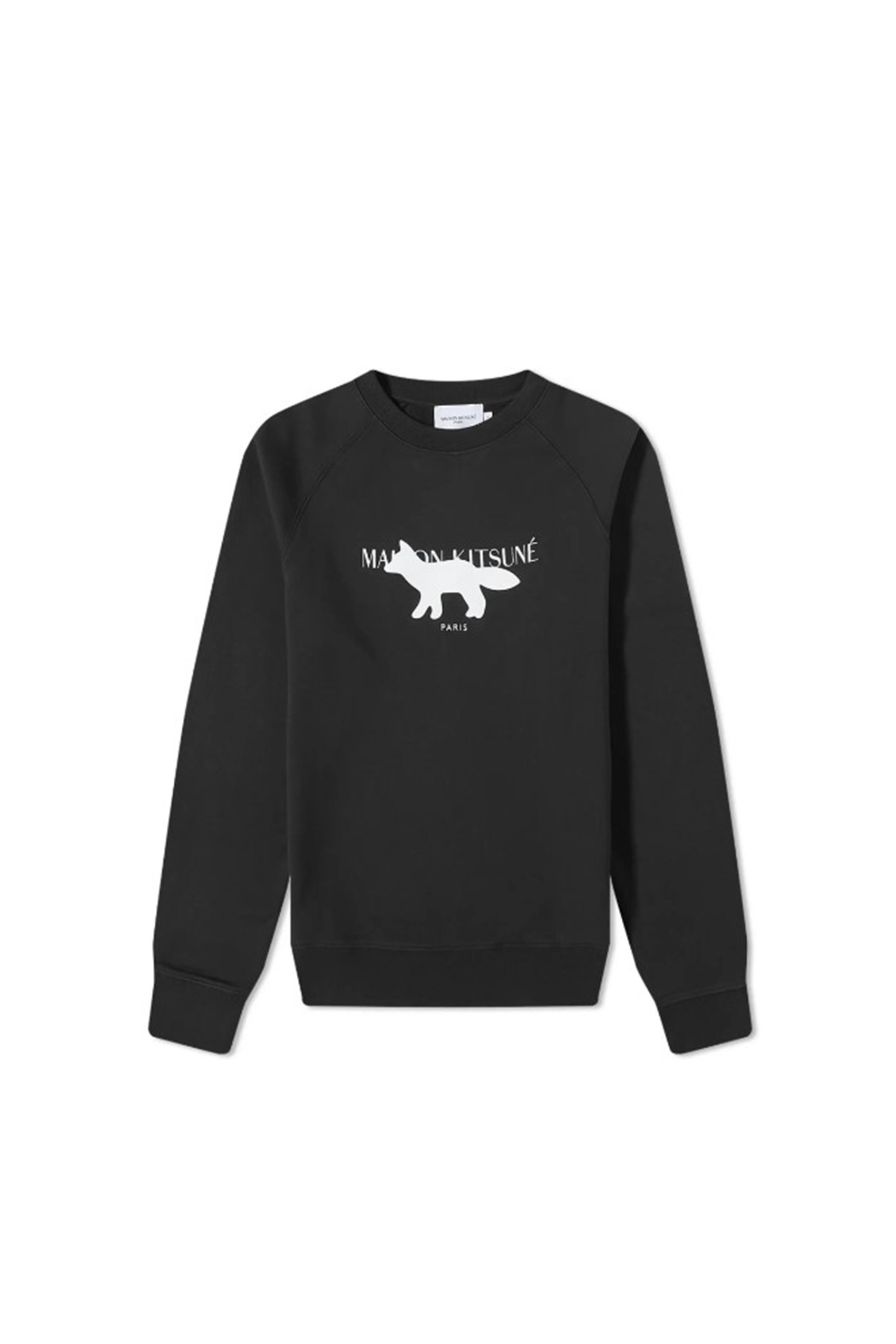 [MAISON KITSUNE] PROFILE FOX STAMP CLEAN SWEATSHIRT - BLACK