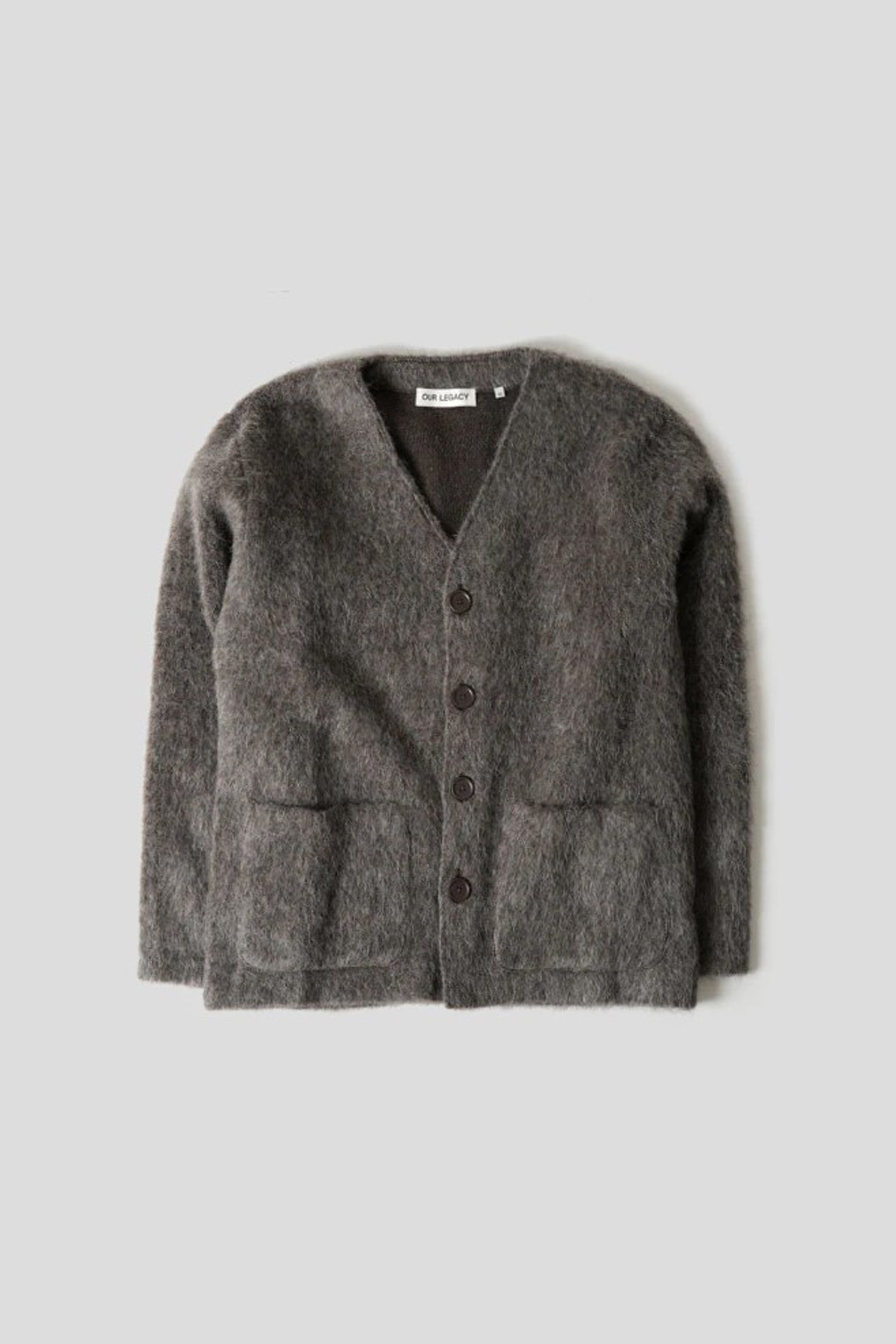 [OUR LEGACY] CARDIGAN - MOLE GREY MOHAIR