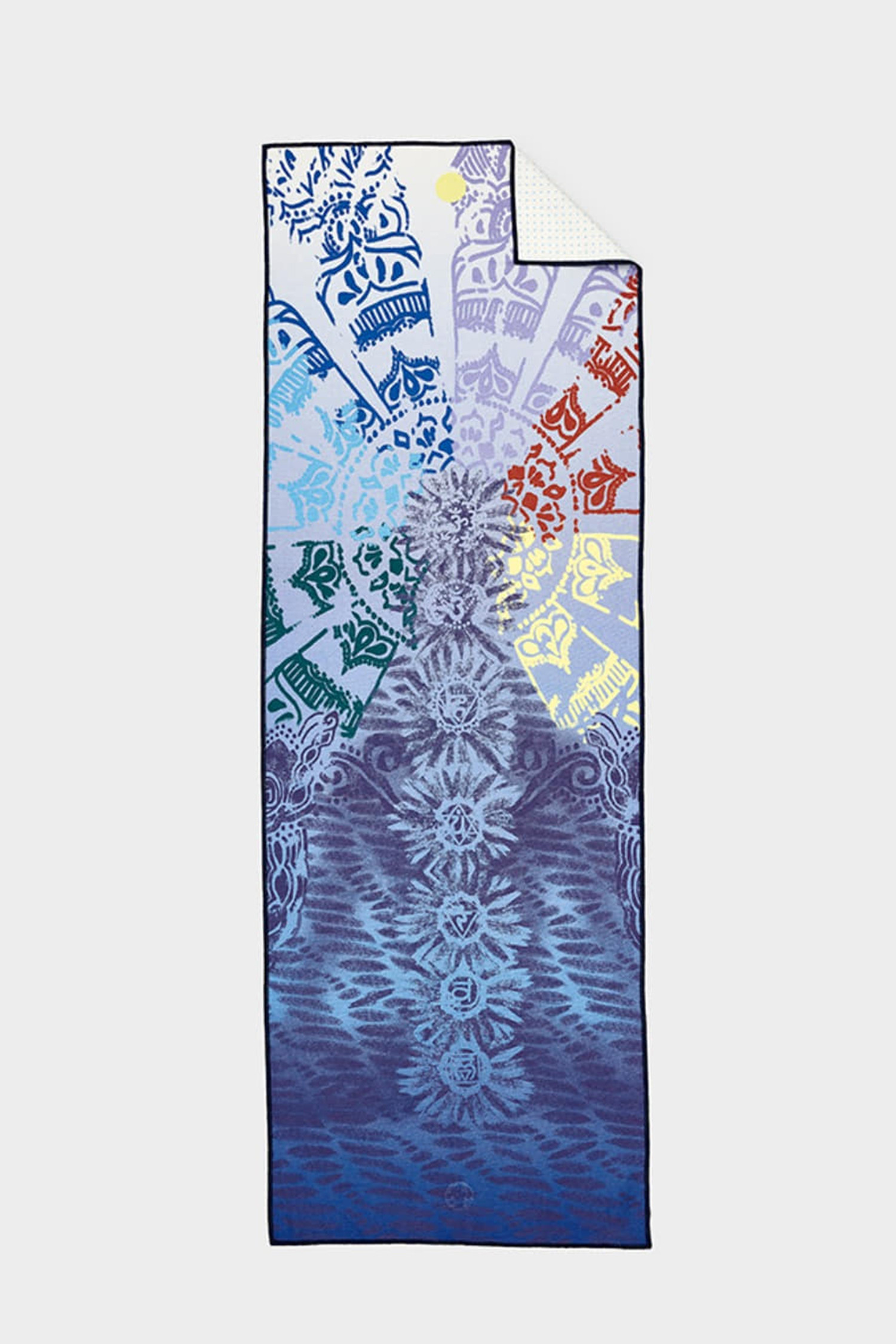 [MANDUKA] YOGITOES 요기토즈 요가 타월 (71" / 180cm)- CHAKRA PRINT BLUE 2.0