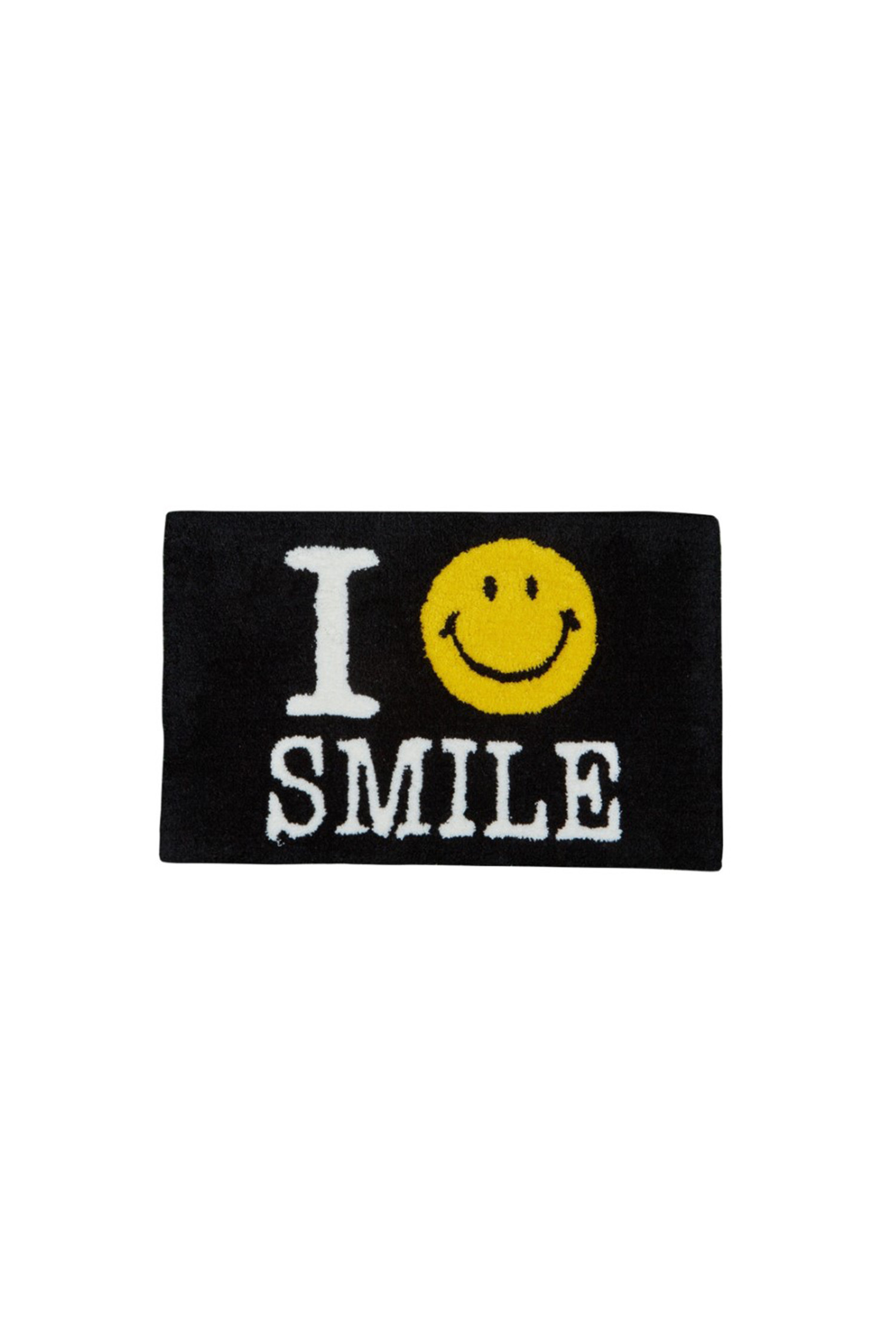 [SECOND-LAB] I SMILE RUG MAT - BLACK