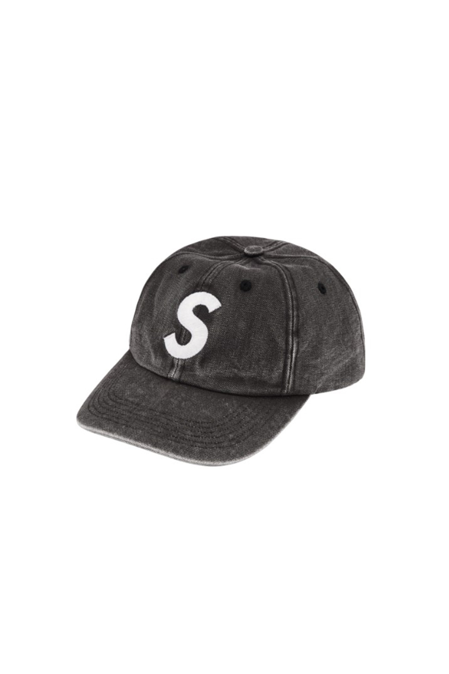 SUPREME] Pigment Canvas S Logo 6-Panel - PLUM_SUPREME