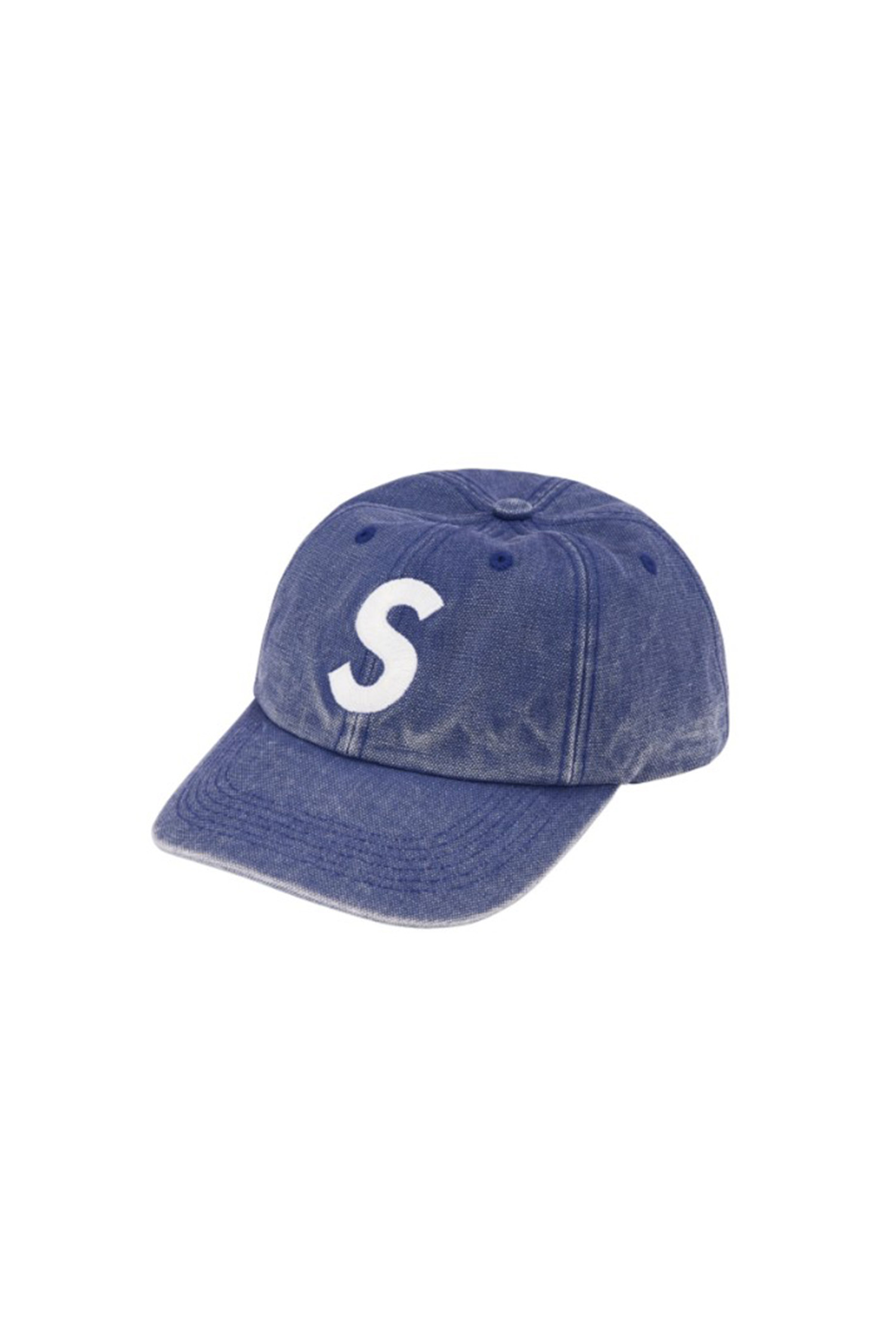 SUPREME] Pigment Canvas S Logo 6-Panel - PLUM_SUPREME