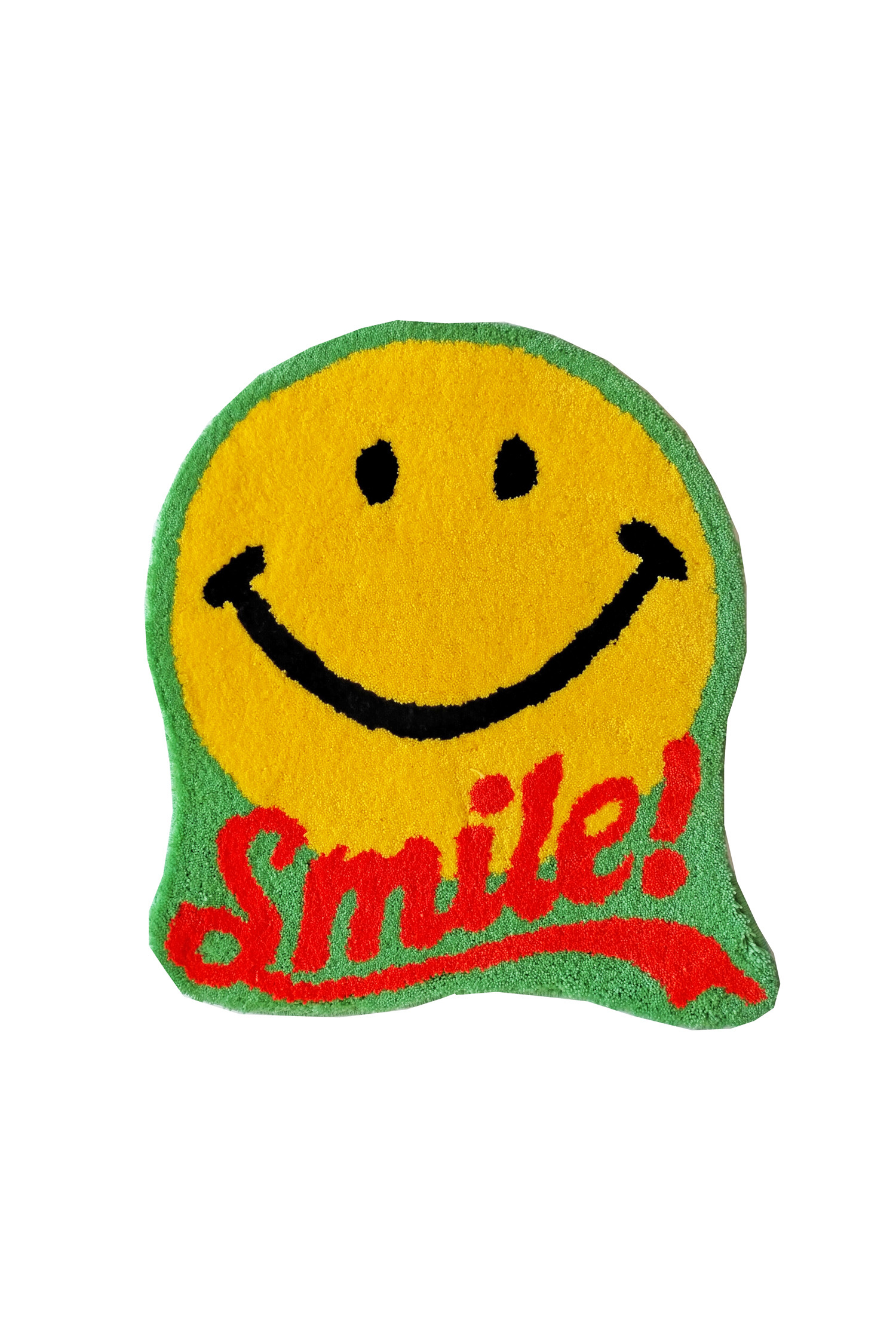 [SECOND LAB] LOGO SMILE RUG MAT - GREEN