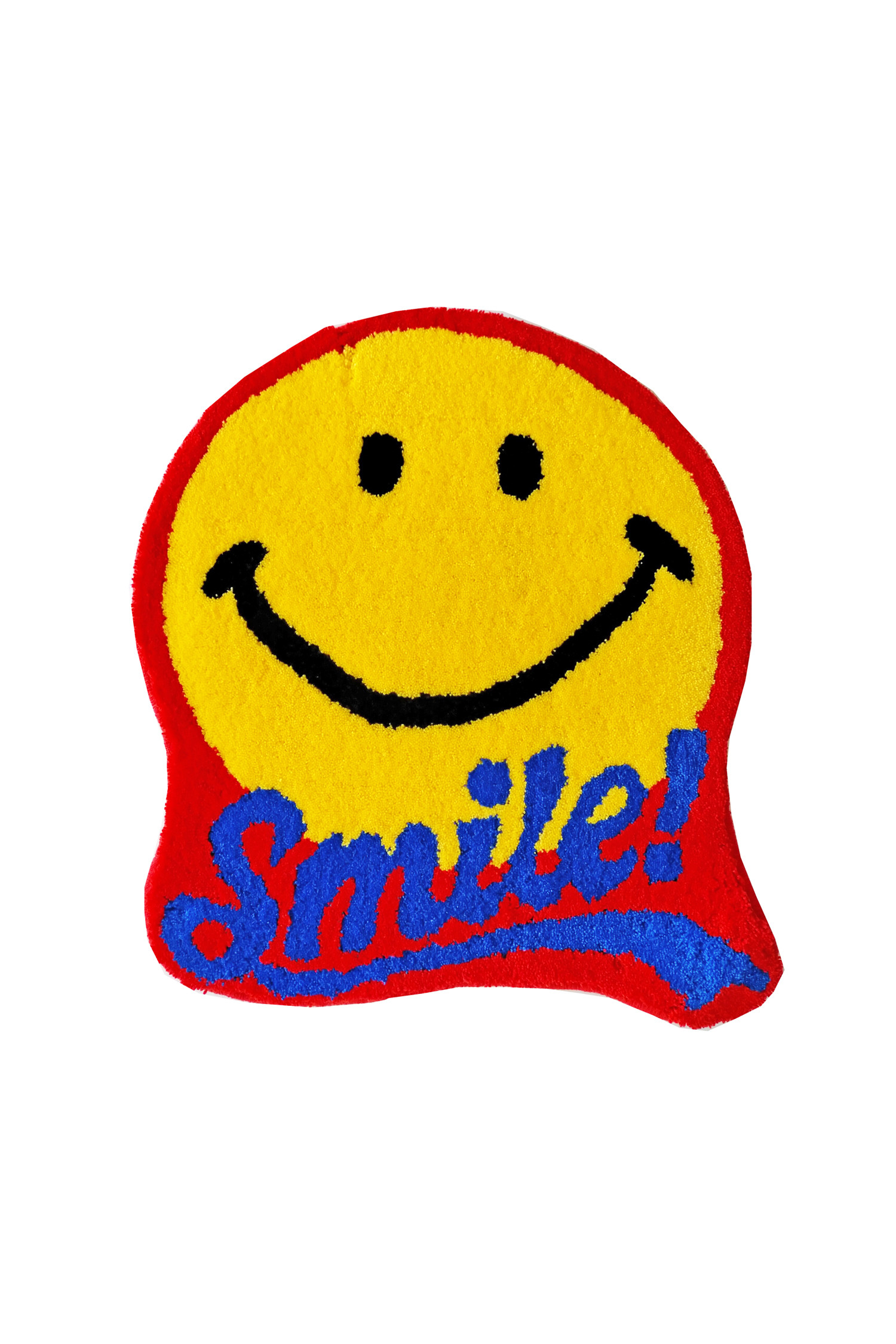 [SECOND LAB] LOGO SMILE RUG MAT - RED