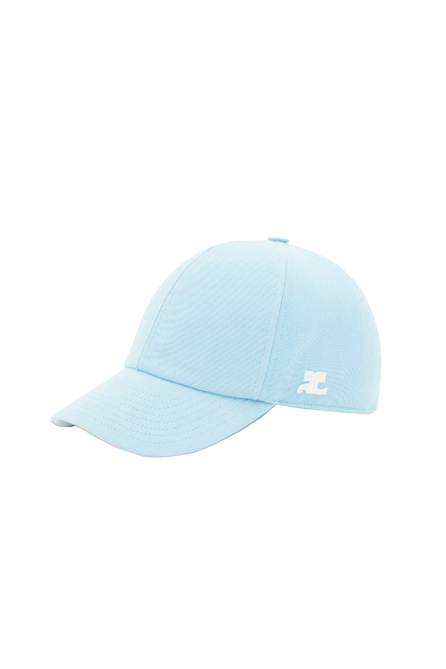 [COURREGES] COTTON SIGNATURE CAP - SKY