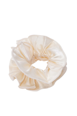 [HOME OF HAI] DOUBLE FRILL SCRUNCHIE 04 - IVORY