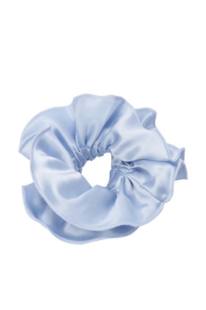 [HOME OF HAI] DOUBLE FRILL SCRUNCHIE 48 - LIGHT BLUE