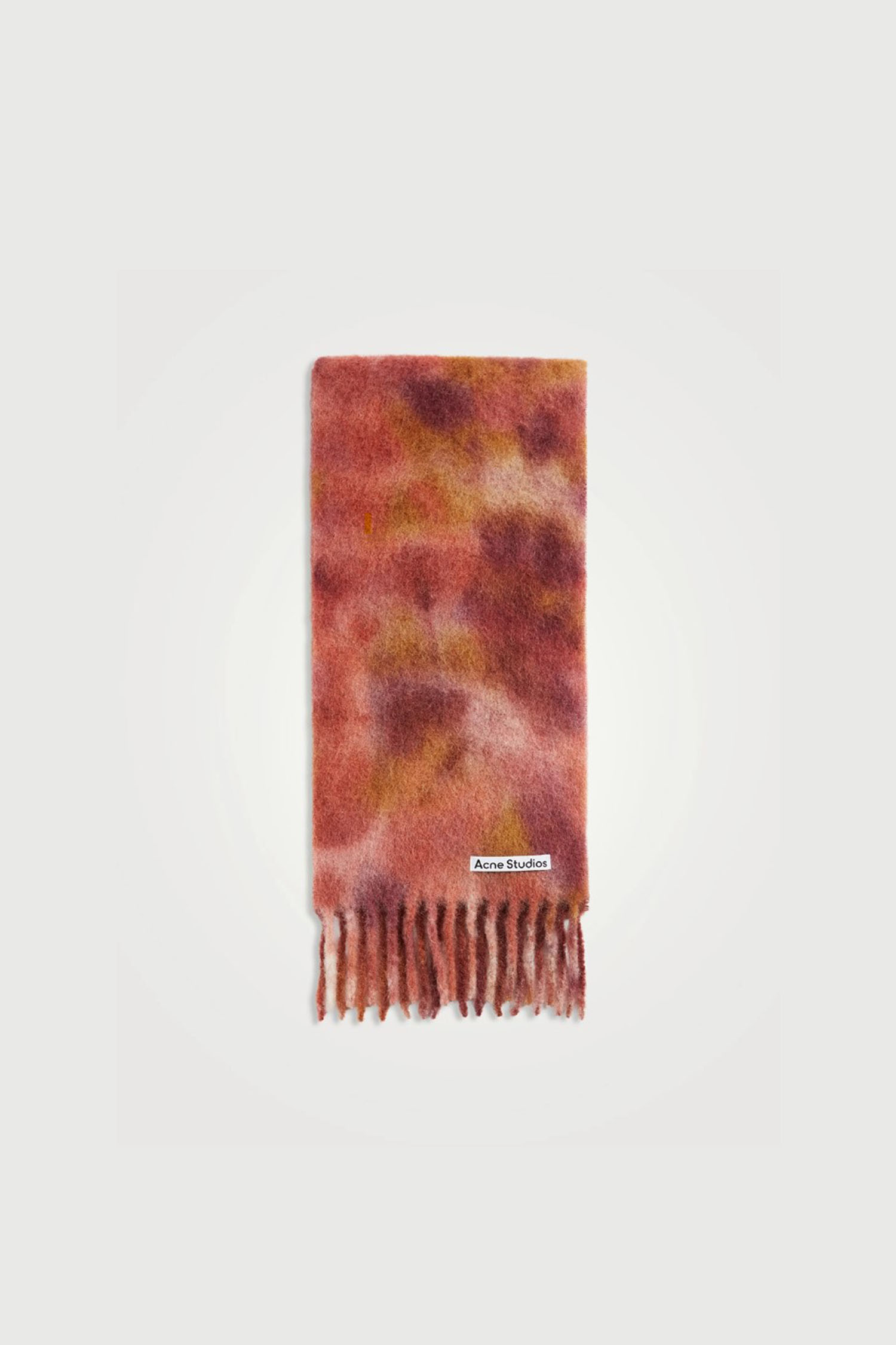 [ACNE STUDIOS] MOHAIR SCARF FN-UX-SCAR000290 BURGUNDY RED/MAUVE PINK