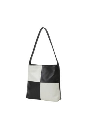 [HOME OF HAI] VERA BAG 0304 LEATHER - BLACK & IVORY