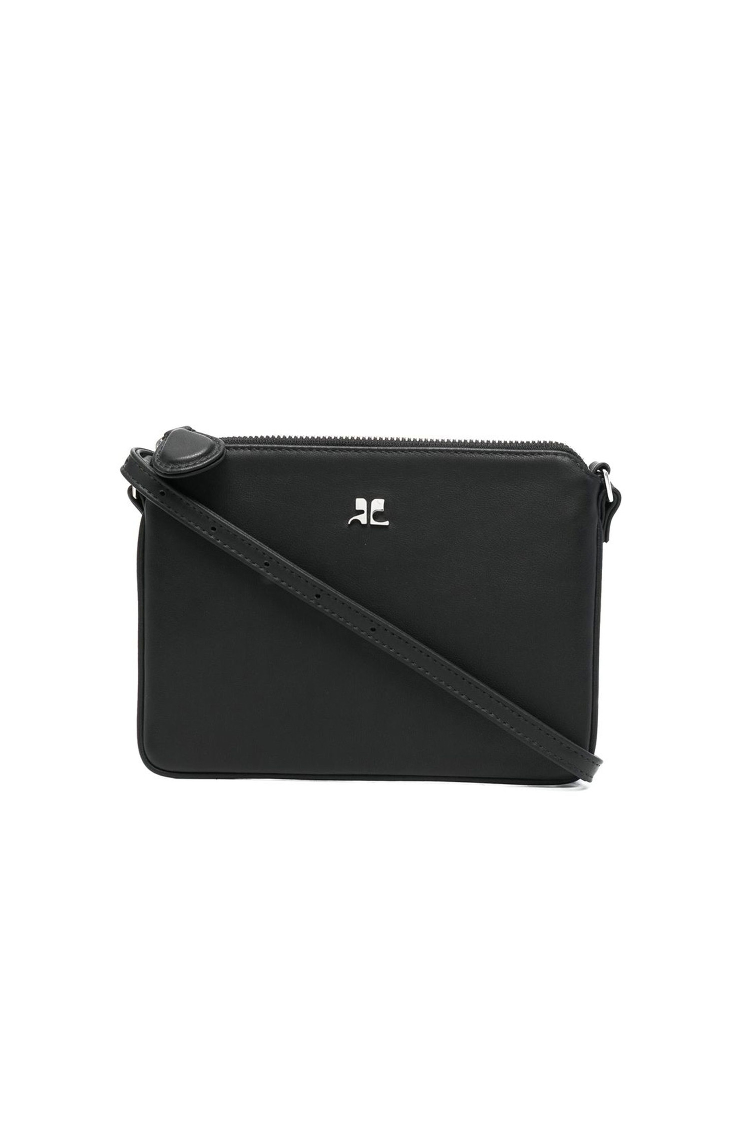 [COURREGES] LOGO POCHETTE BAG - BLACK