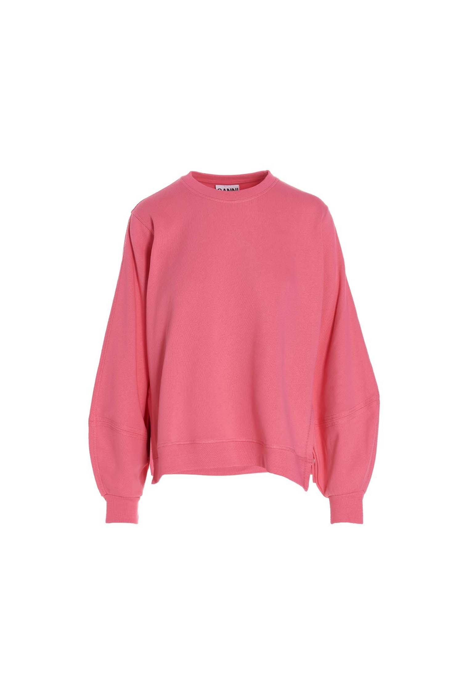 [GANNI] Puff Sleeve Sweatshirt T3378 Sugar Plum 393