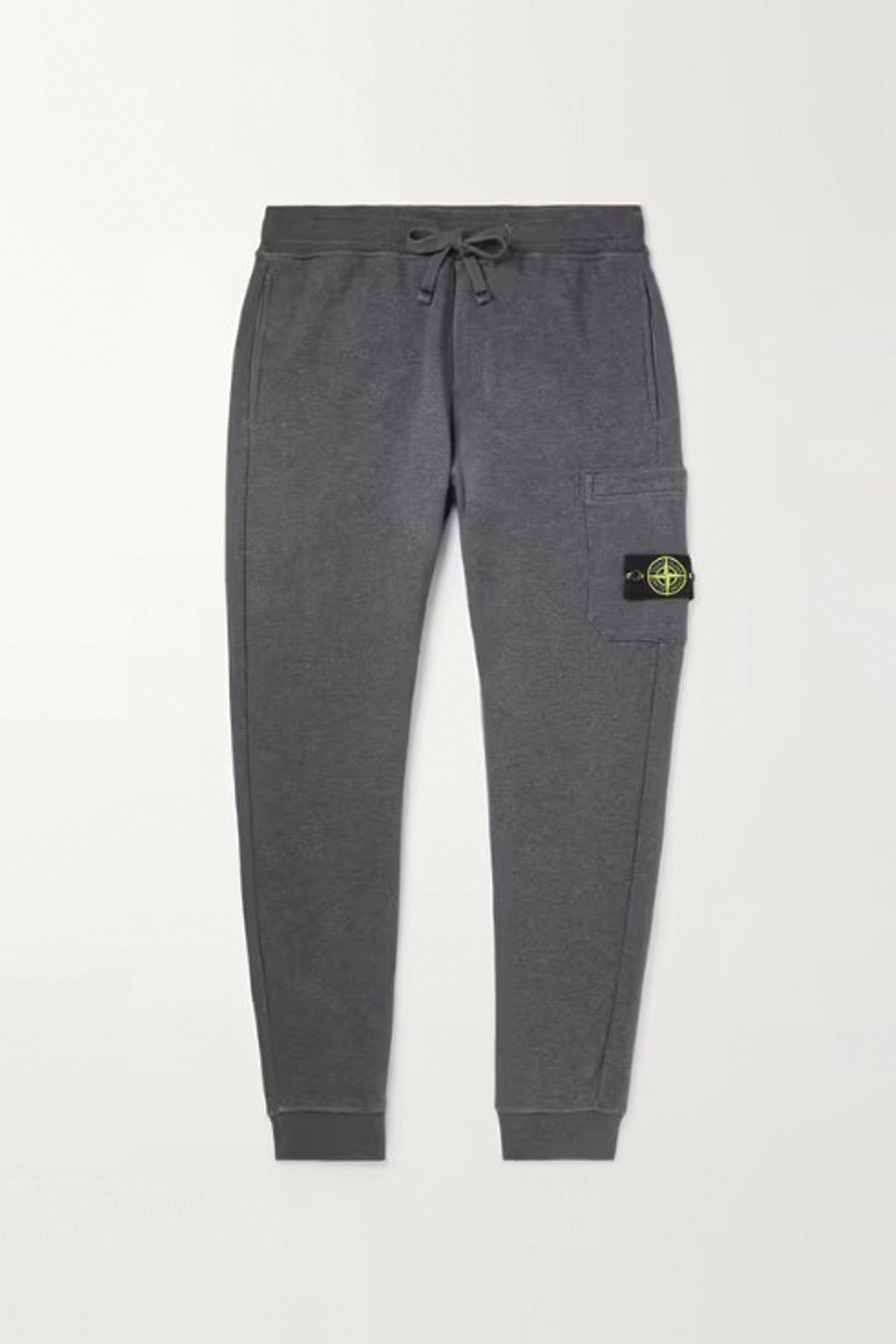 [STONE ISLAND] Patch Jogger Pants - MELANGE DARK GREY 101564451_V0M67