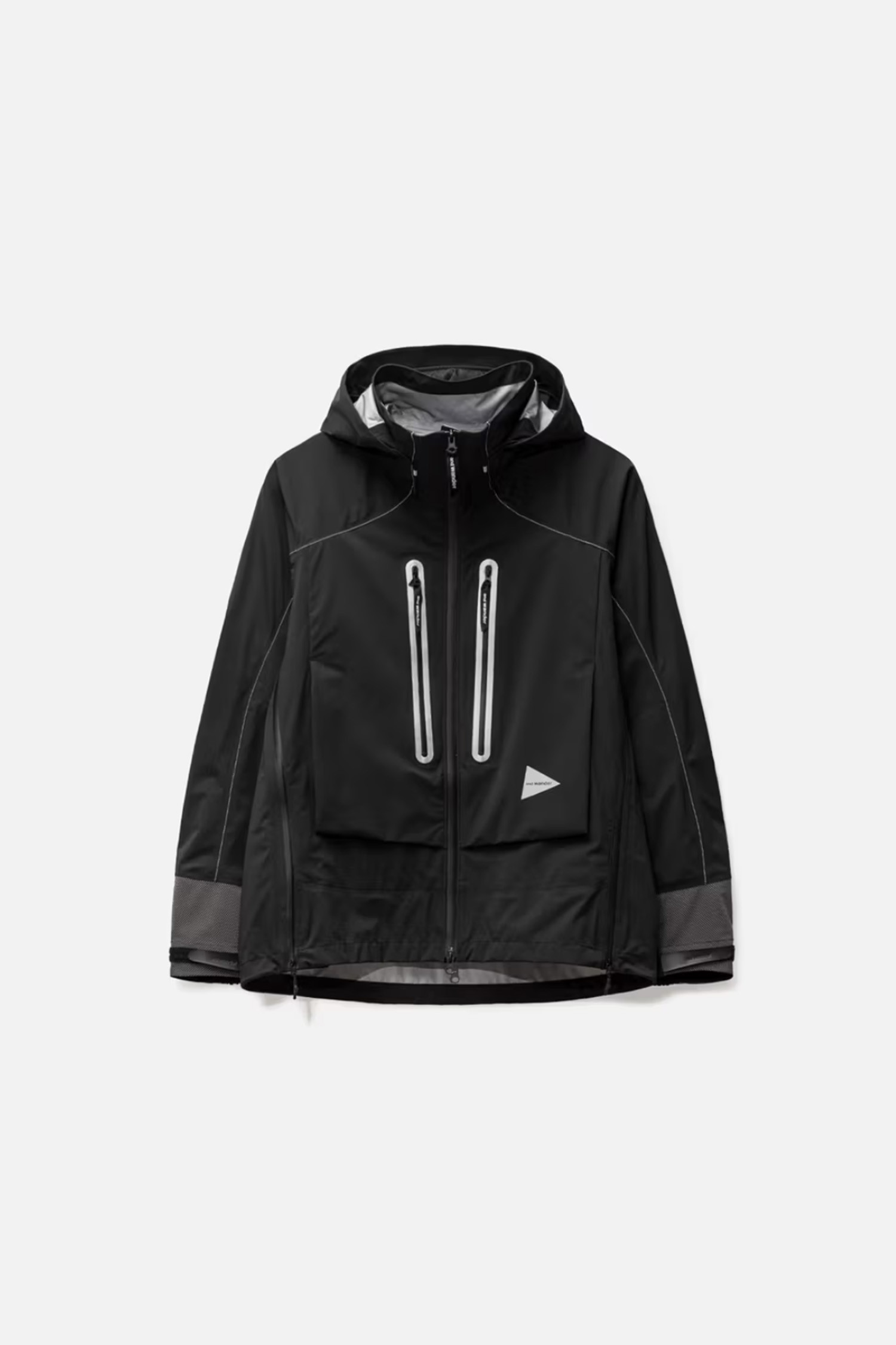 AND WANDER - 고어자켓 - (AND WANDER) PERTEX SHIELD rain jacket - 5744111101 010 BLACK