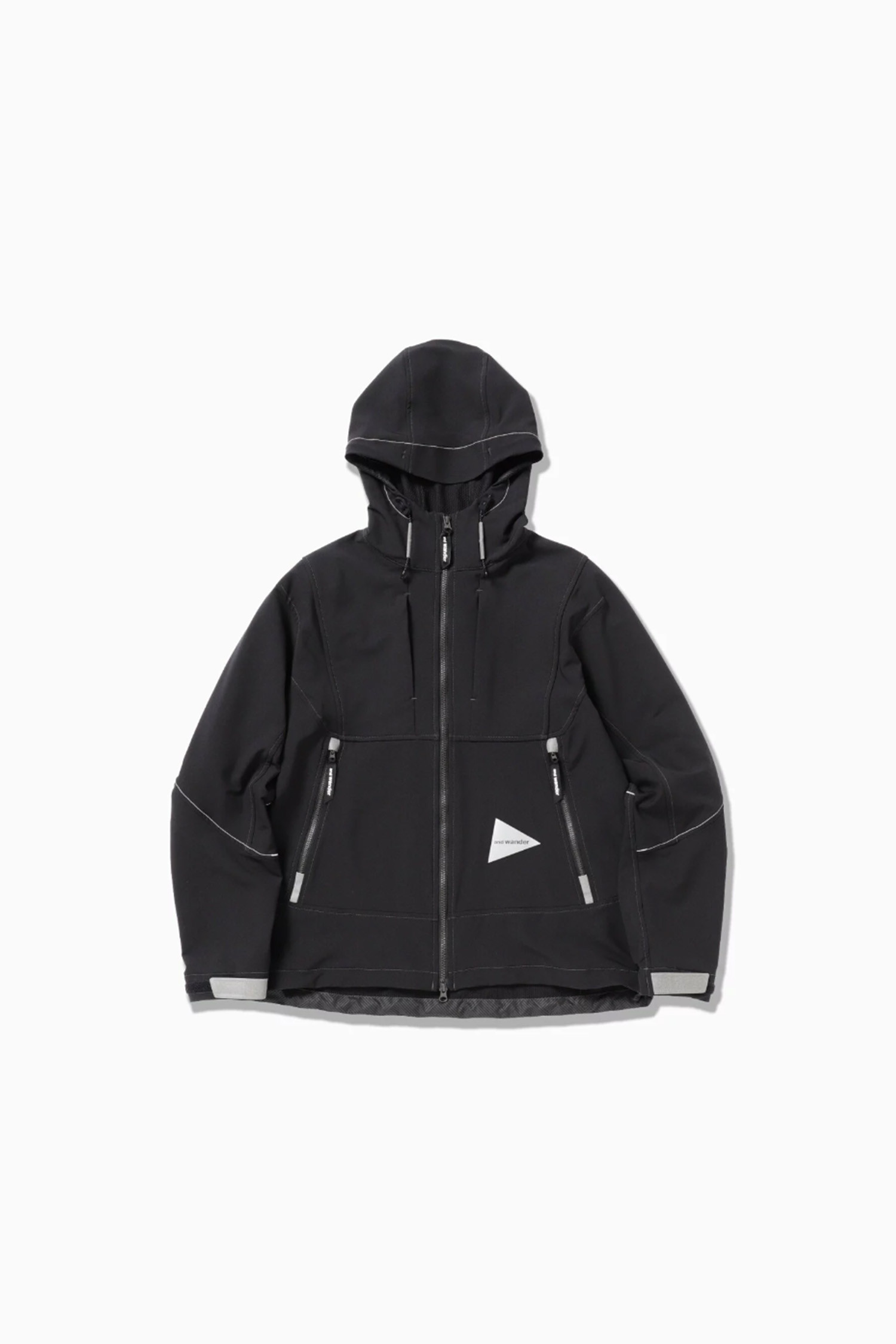 AND WANDER - 고어자켓 - (AND WANDER) light stretch shell jacket - 5744121105 010 BLACK