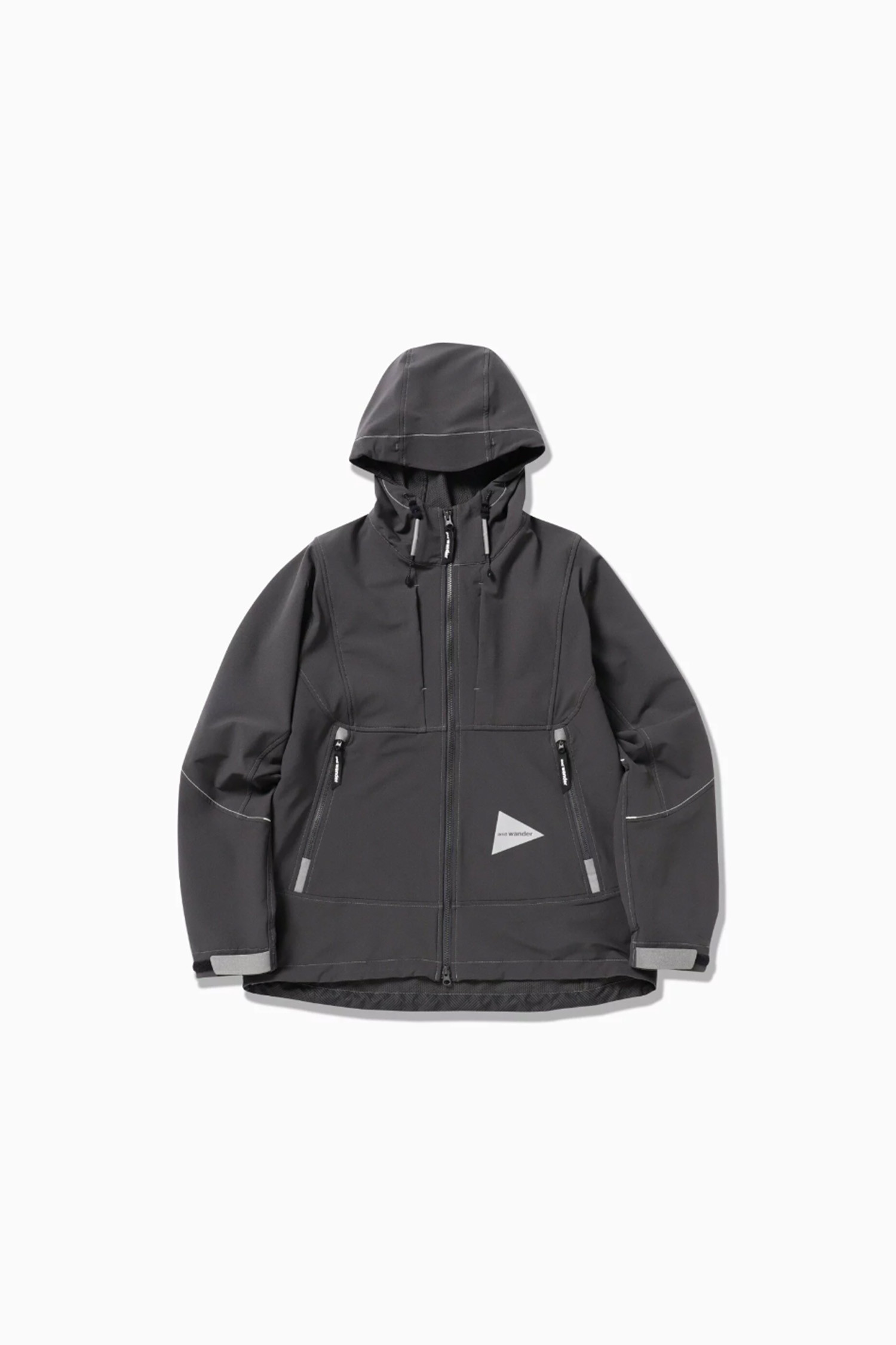 AND WANDER - 고어자켓 - (AND WANDER) light stretch shell jacket - 5744121105 022 CHARCOAL