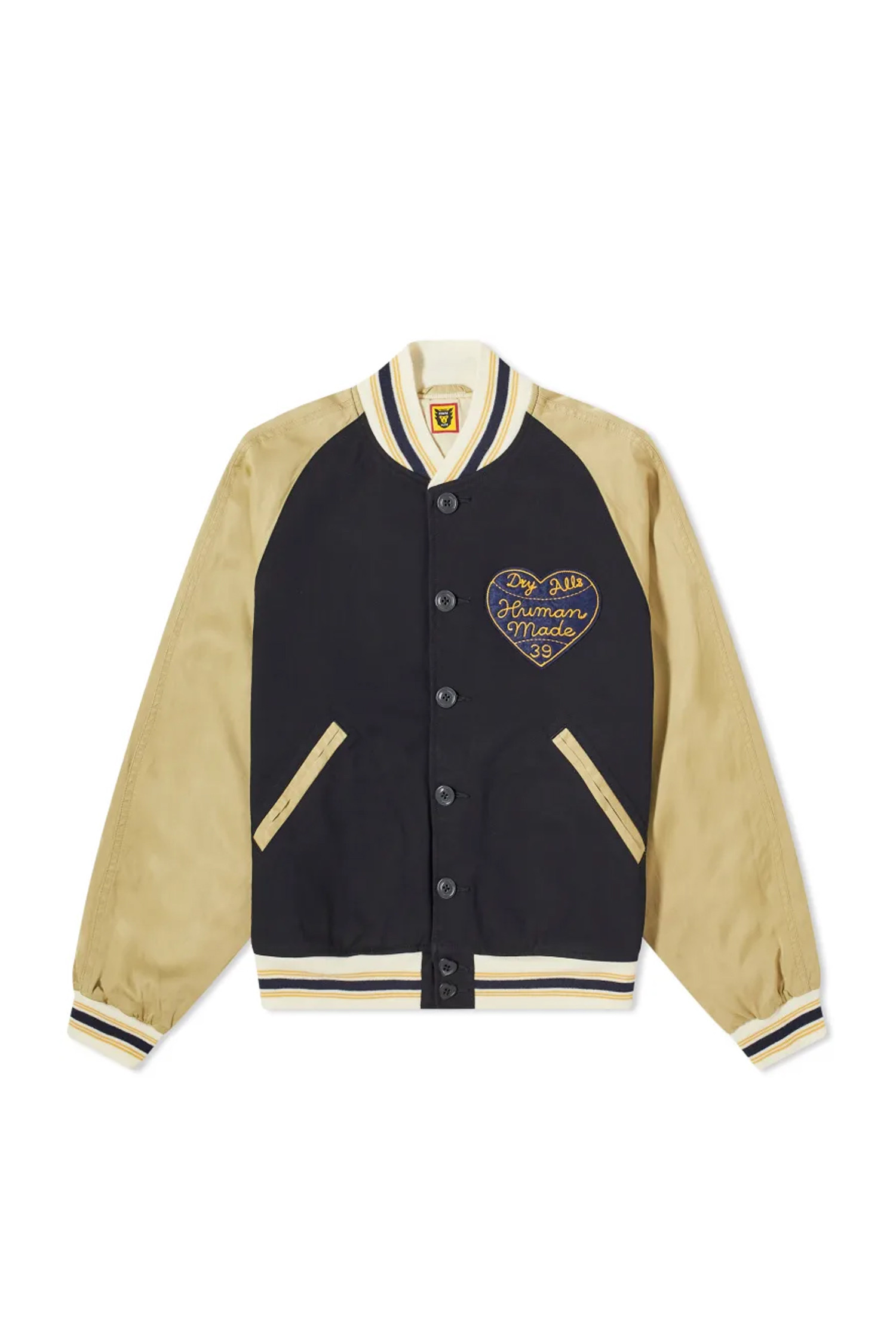 HUMAN MADE - 블루종/점퍼 - (HUMAN MADE) BASEBALL JACKET - HM27JK007 NAVY