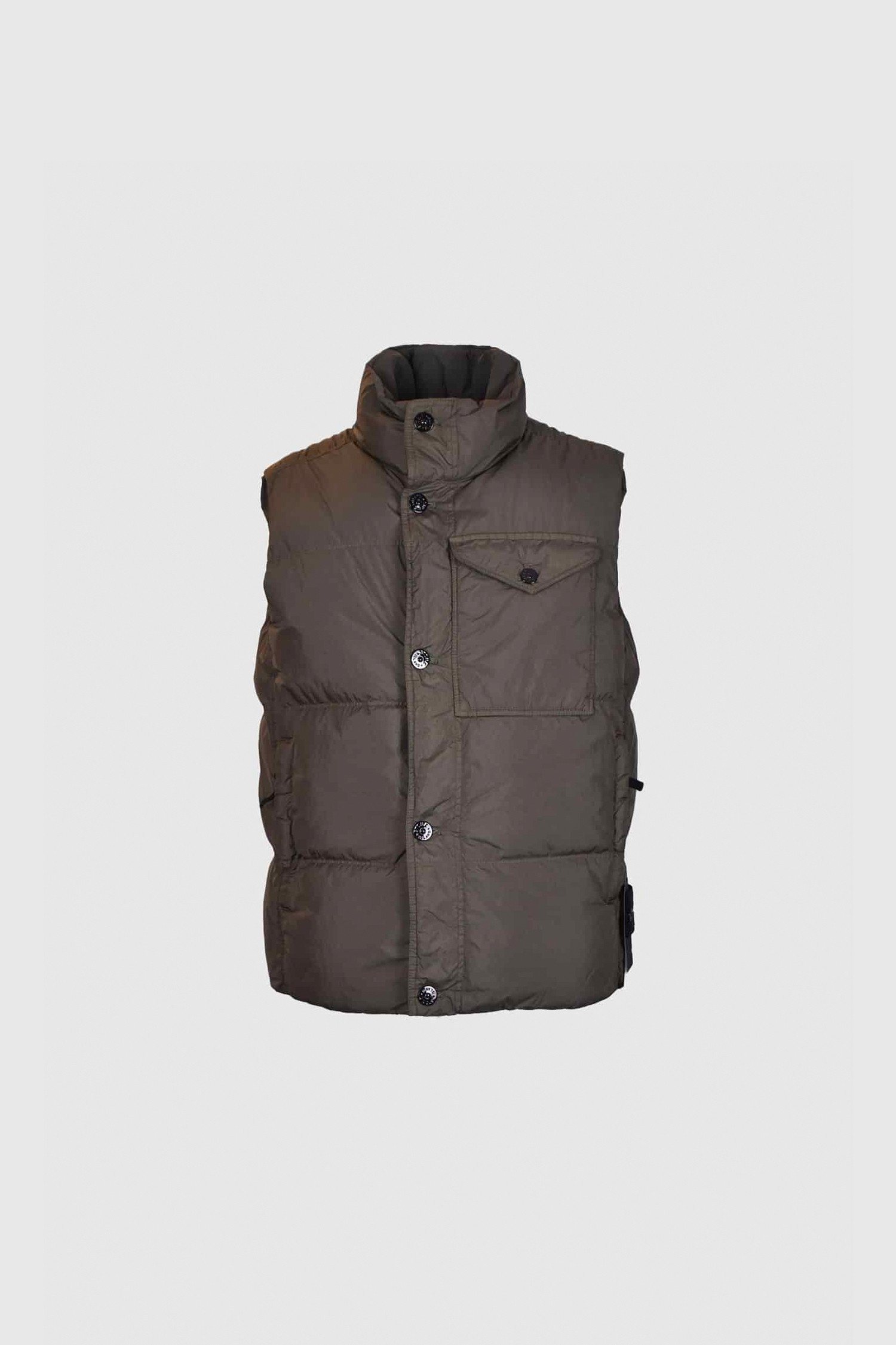 STONE ISLAND - 플리스 - (STONE ISLAND) CRINKLE REPS R-NY DOWN VEST - 8115G0223 V0059 MUSK