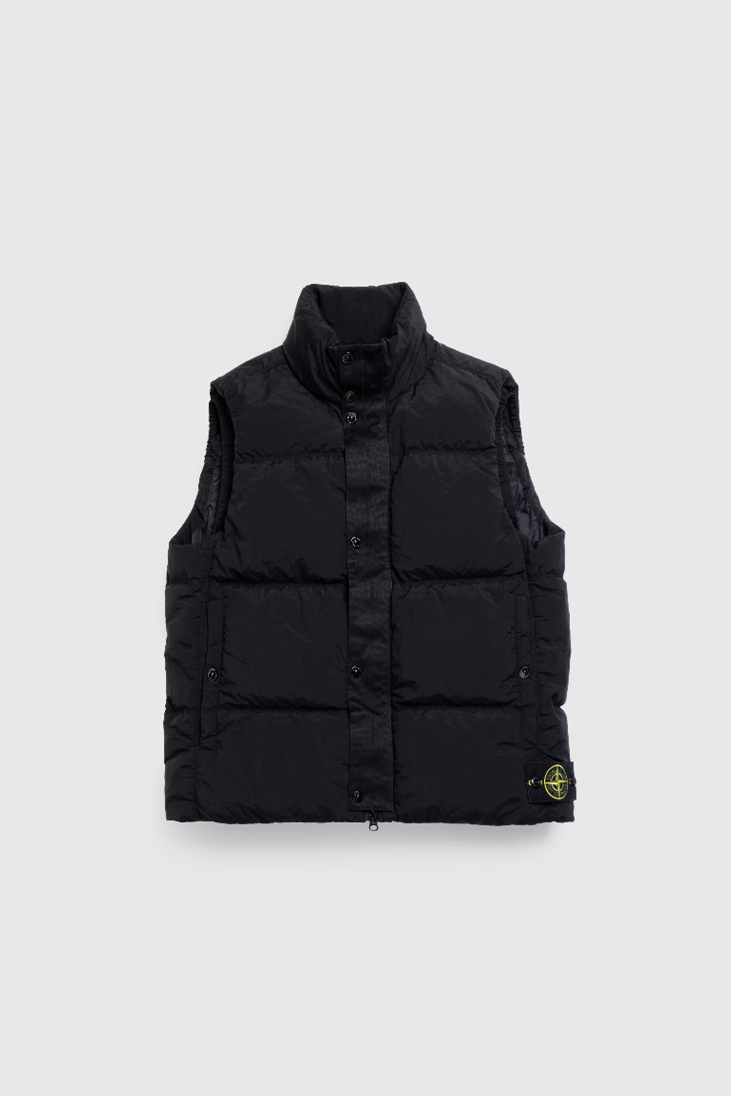 STONE ISLAND - 플리스 - (STONE ISLAND) NYLON METAL IN ECONYL DOWN ZIP VEST - 8115G0419 V0029 BLACK