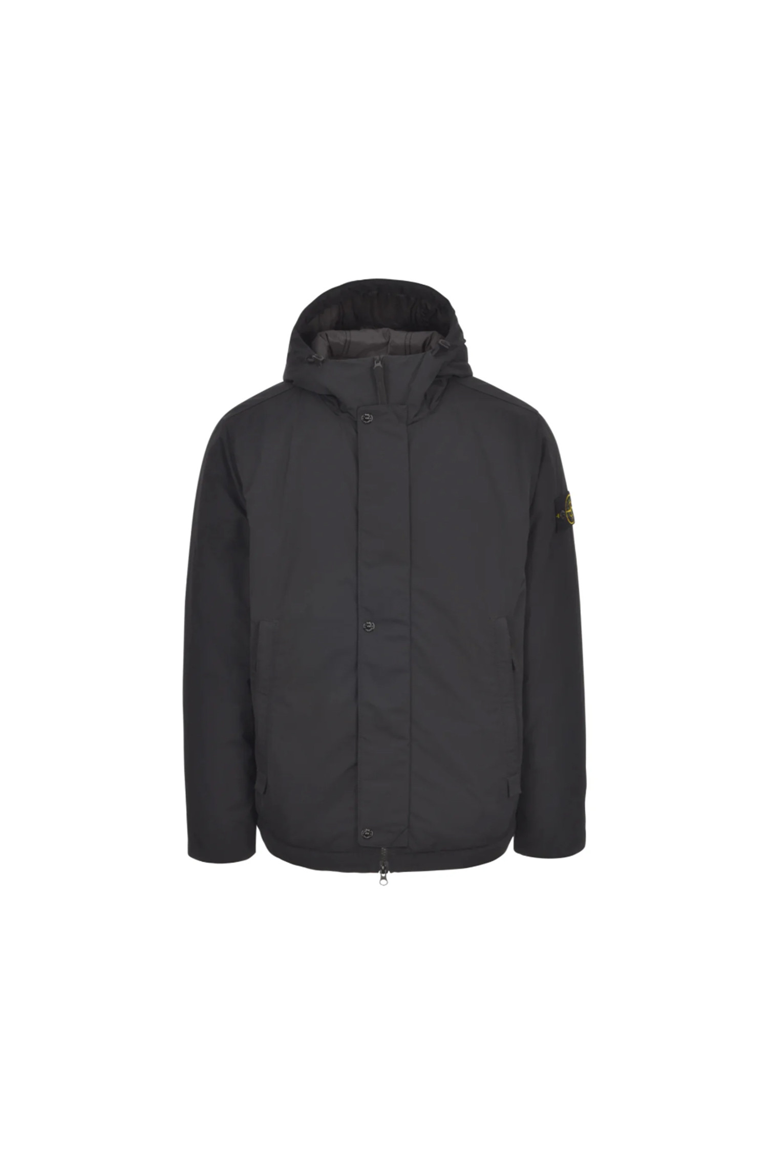 STONE ISLAND - 다운/패딩 - (STONE ISLAND) POLYESTER MICRO TWILL HOODED JACKET - 811543426 V0029 BLACK