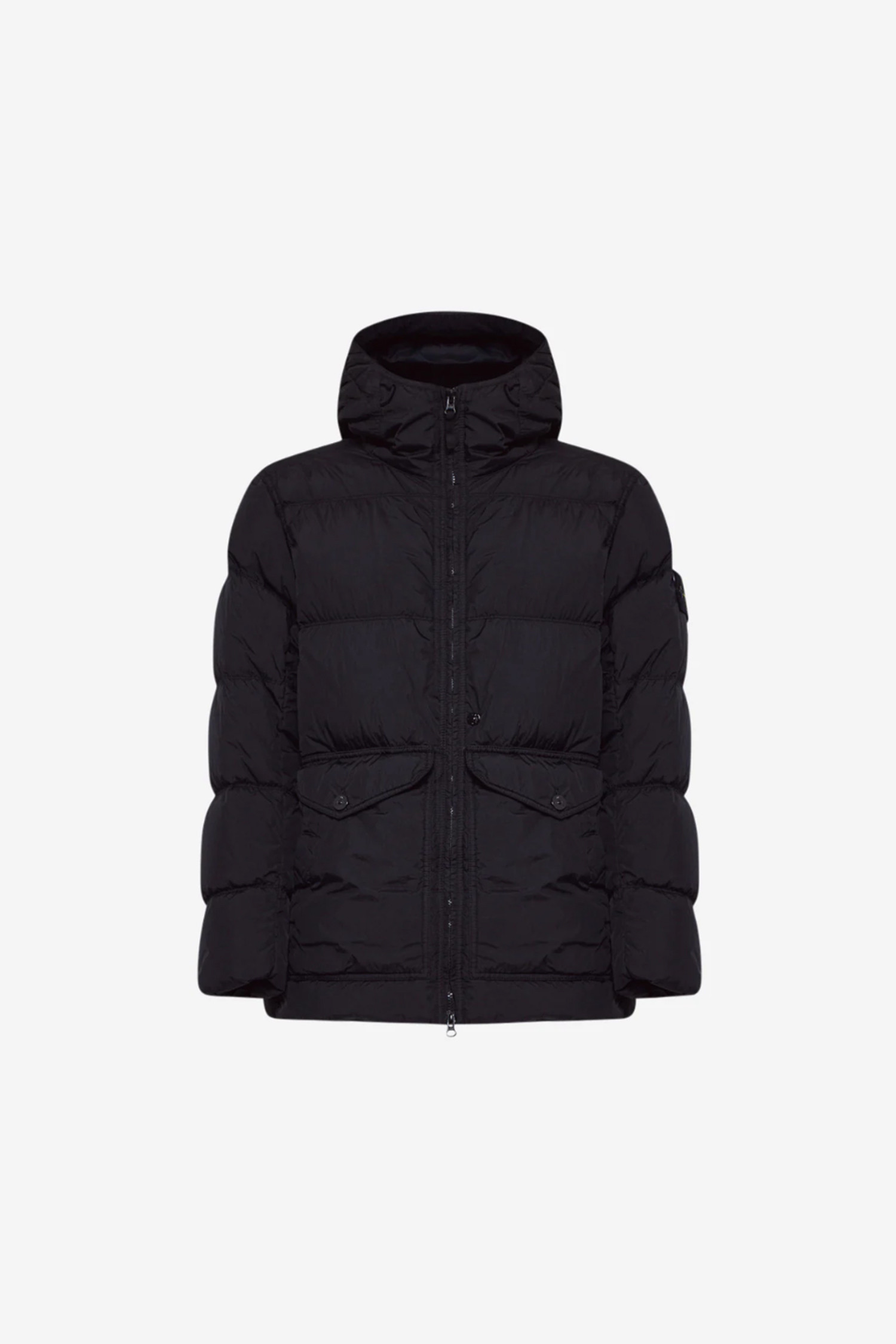 STONE ISLAND - 다운/패딩 - (STONE ISLAND) CRINKLE REPS R-NY DOWN JACKET with Wind resistant - 811540723 V0029 BLACK