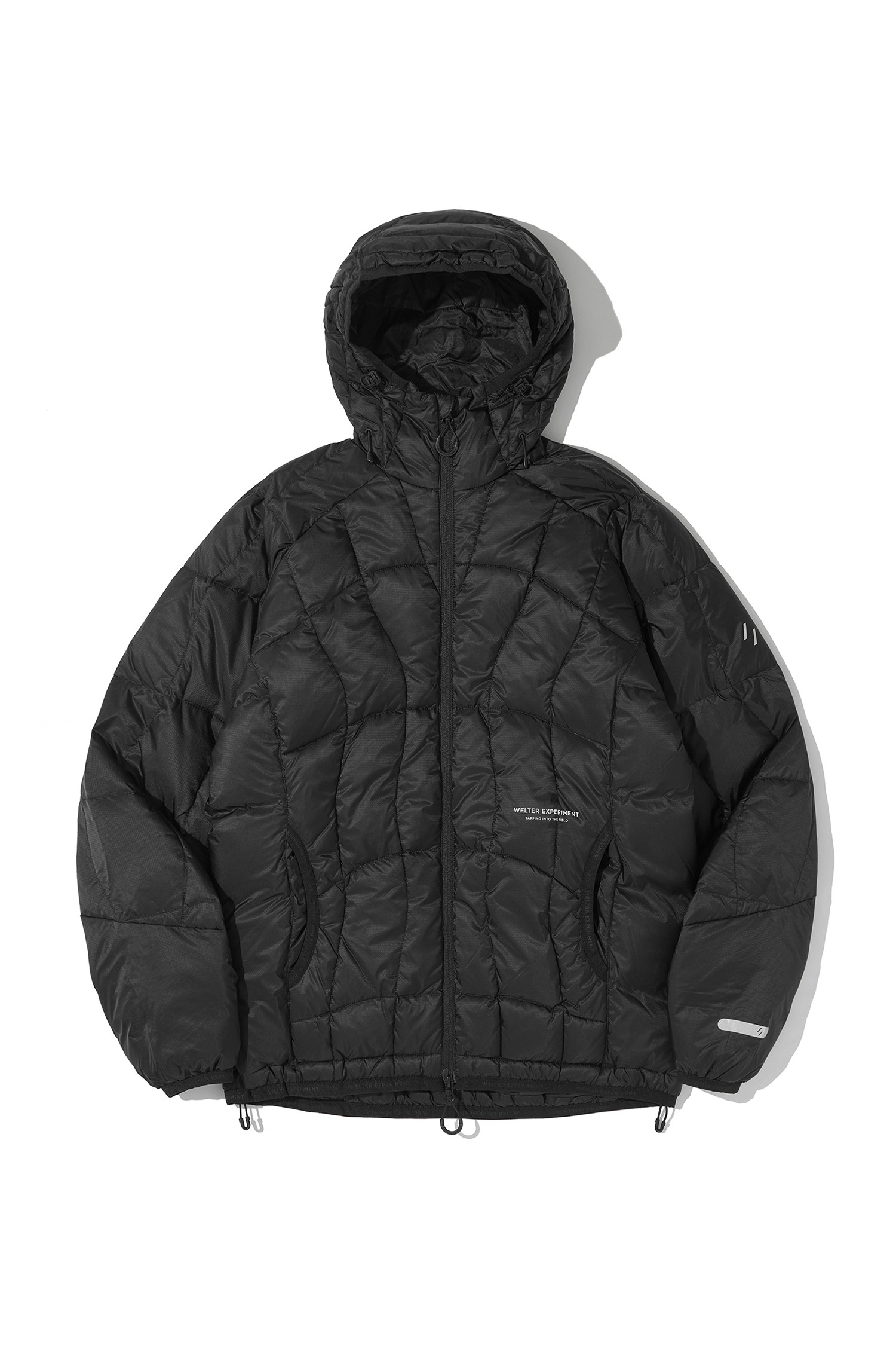 WELTER EXPERIMENT - 다운/패딩 - LAILA STITCH DUCK DOWN JACKET - WOL078 BLACK