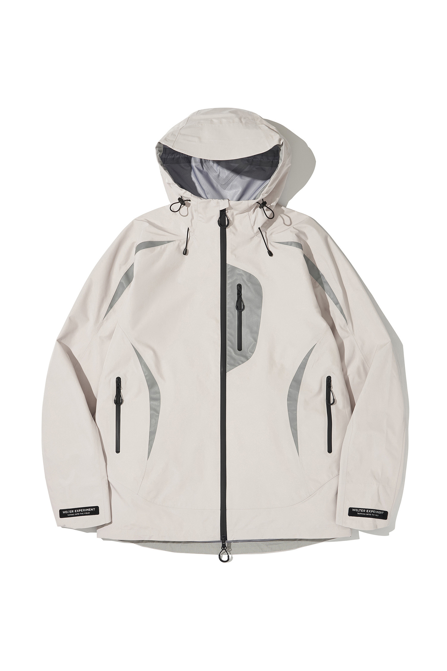 WELTER EXPERIMENT - 고어자켓 - 3LAYER NUT HOOD SHELL JACKET - WOL094 WHITE