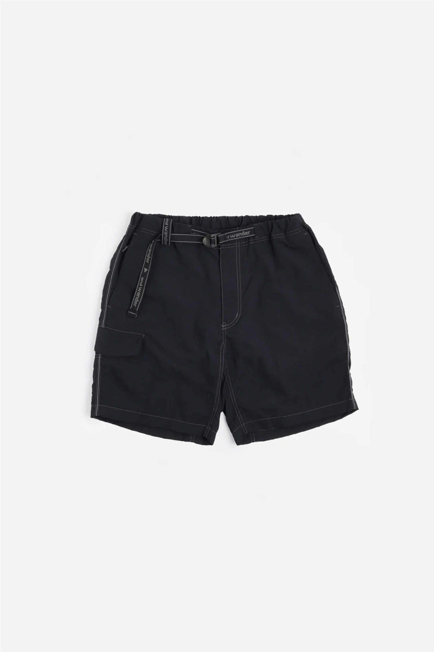 AND WANDER - 하프팬츠 - (AND WANDER) NY Taffeta Hiker Short Pants - 5744152140 010 BLACK