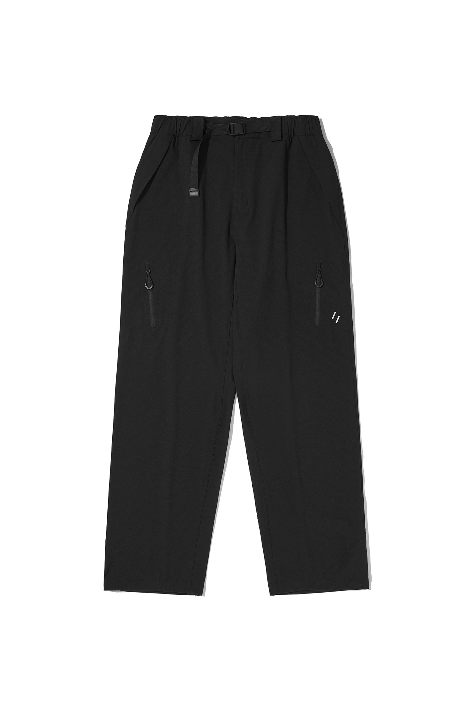 WELTER EXPERIMENT - 롱팬츠 - ATITLAN HEART POCKET HIKE PANTS - WPL029 BLACK