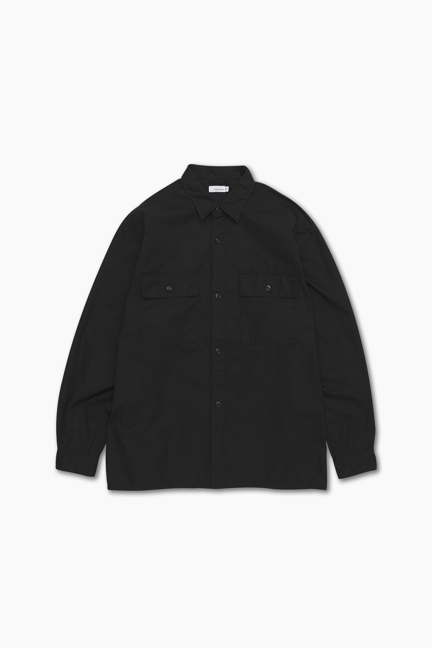 NANAMICA - 긴팔셔츠 - (NANAMICA) Utility Light Wind Shirt - SUGS311E K Black