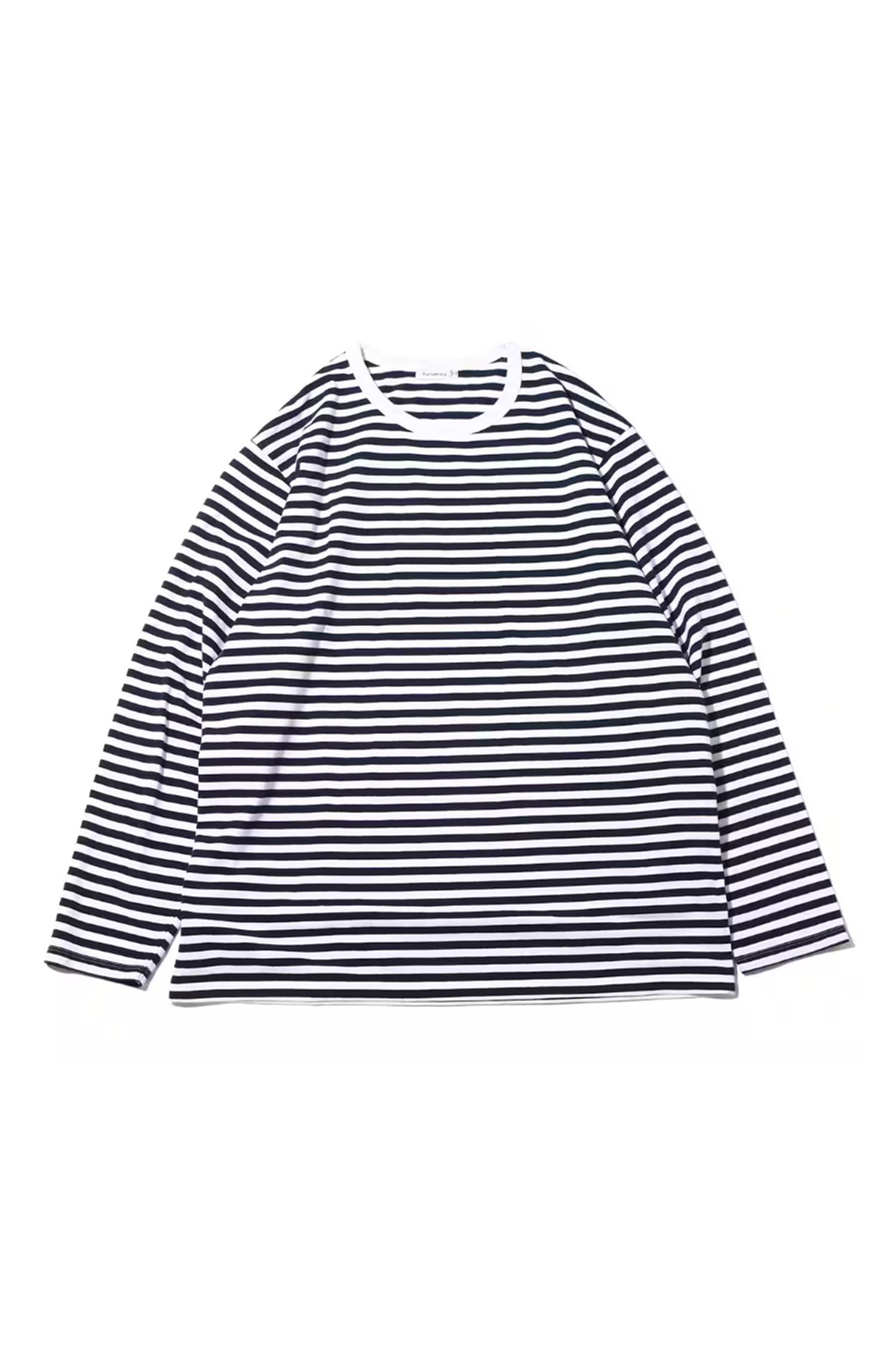 NANAMICA - 긴팔티셔츠 - (NANAMICA) COOLMAX Stripe Jersey L/S Tee - SUHS423E NW NAVY/WHITE