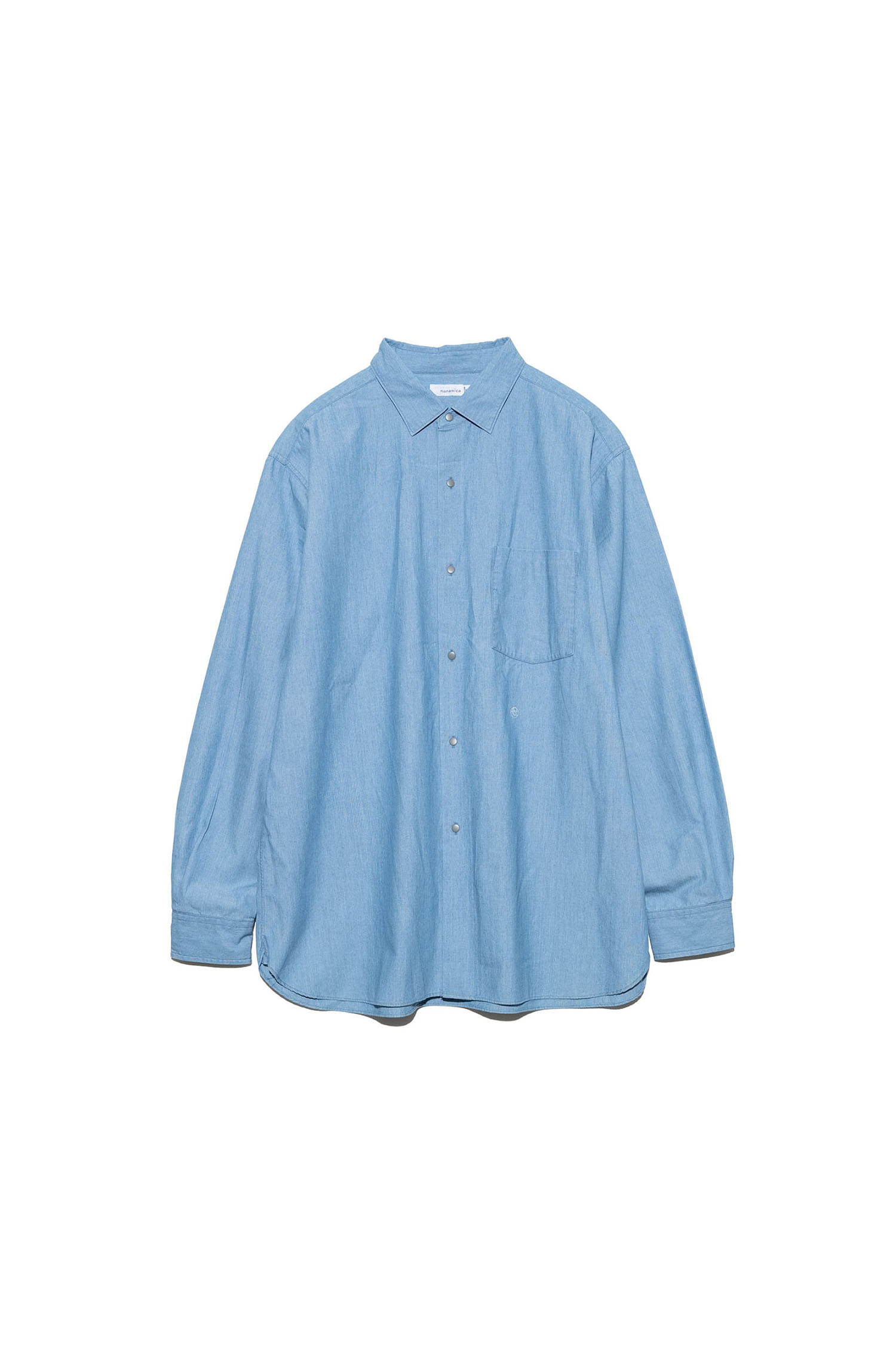 NANAMICA - 긴팔셔츠 - (NANAMICA) Regular Collar Chambray Shirt - SUGF359E IB INDIGO BLEACH