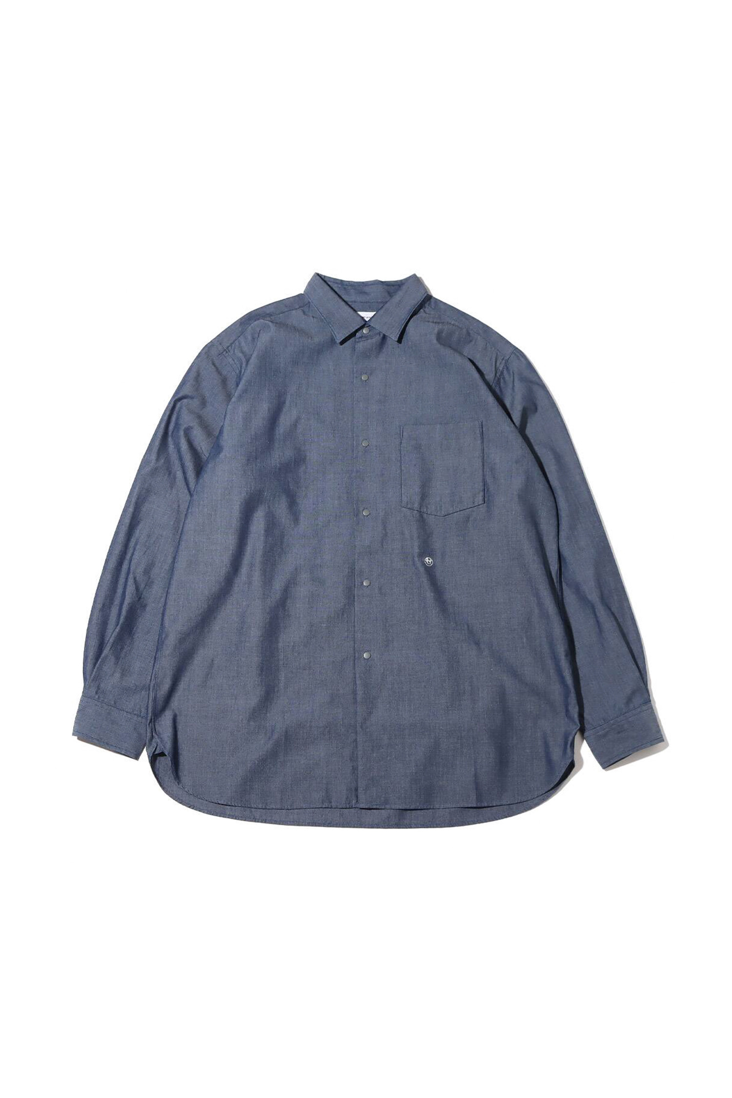 NANAMICA - 긴팔셔츠 - (NANAMICA) Regular Collar Chambray Shirt - SUGF359E ID INDIGO