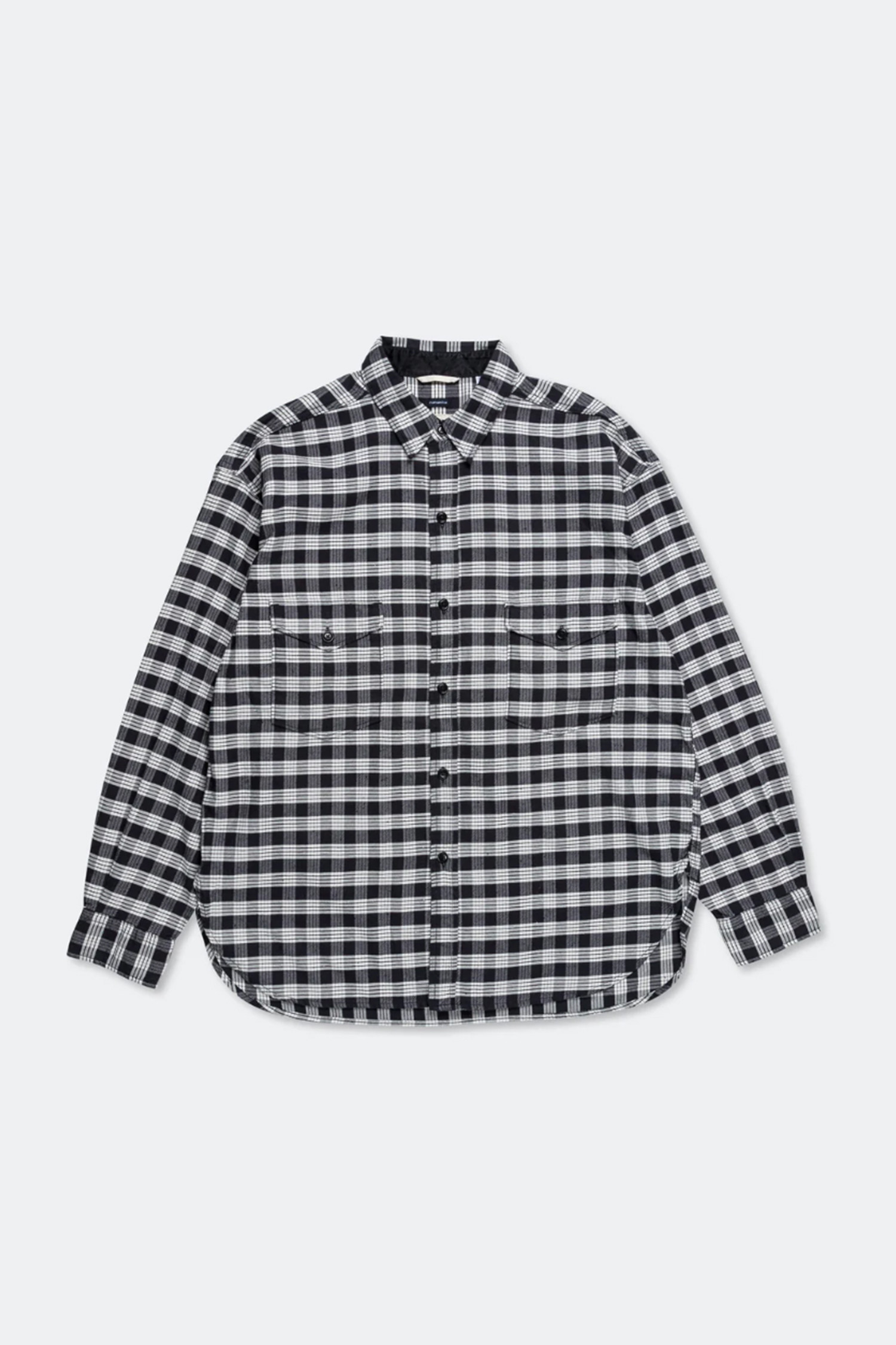 NANAMICA - 긴팔셔츠 - (NANAMICA) Cotton Nep Deck Shirt - S24FG032E N NAVY