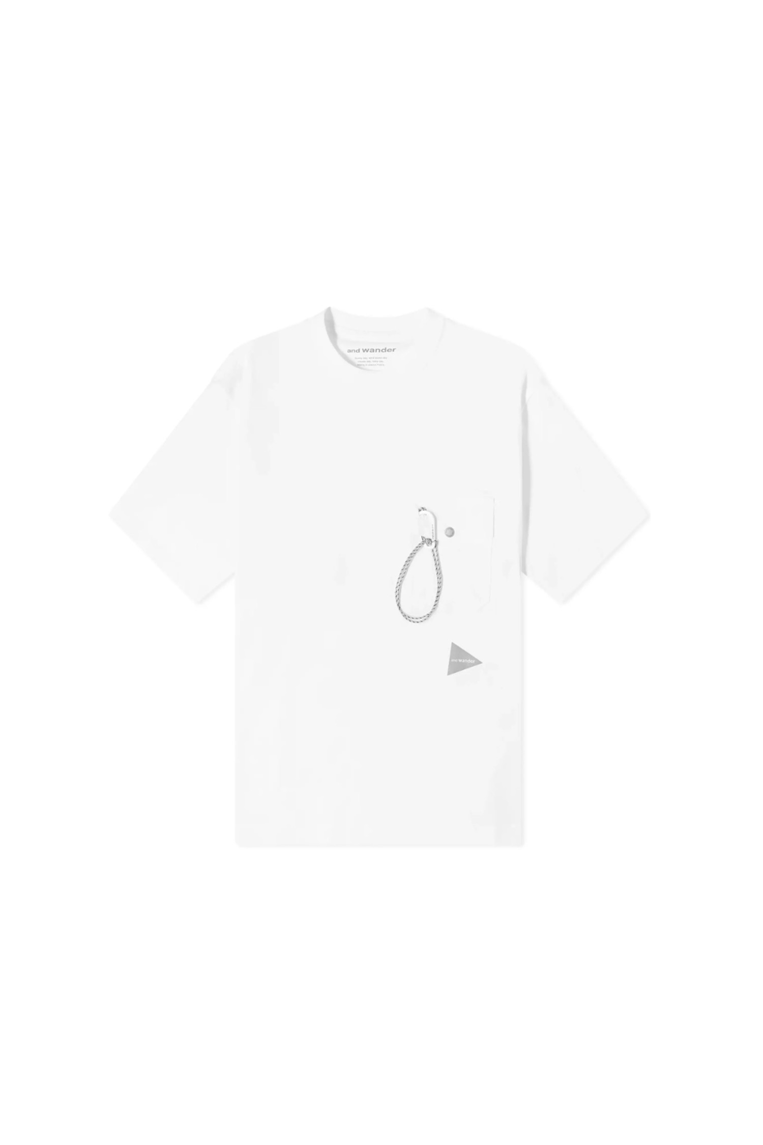 AND WANDER - 반팔티셔츠 - (AND WANDER) pocket T - 5744184183 030 WHITE