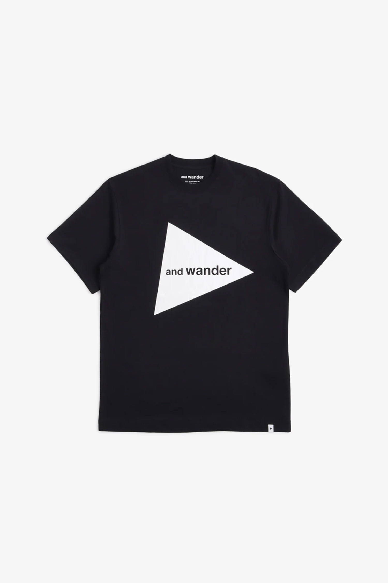 AND WANDER - 반팔티셔츠 - (AND WANDER) big logo T - 5744184187 010 BLACK