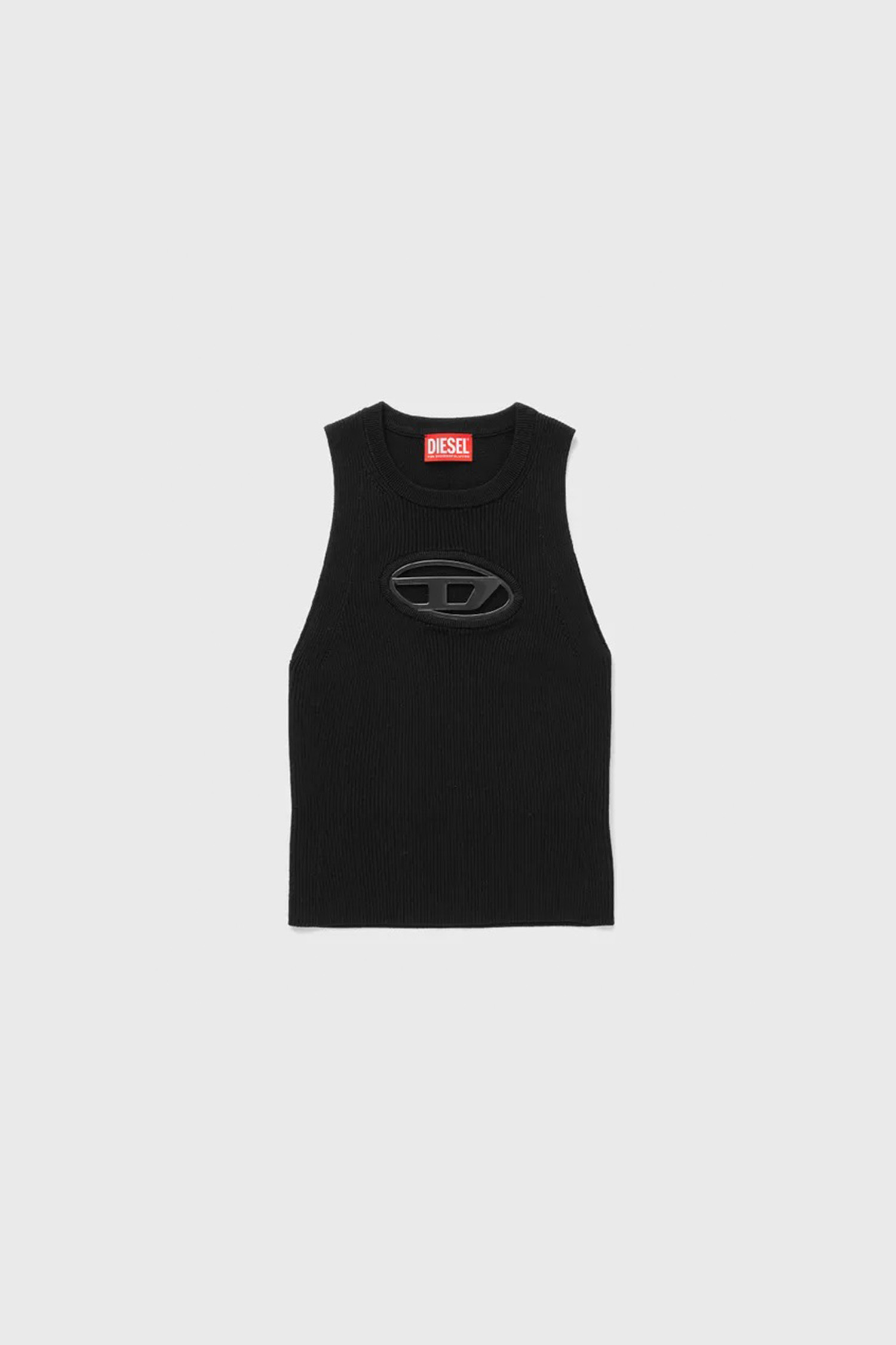 DIESEL - 민소매티셔츠 - (DIESEL) M-ONERVA Cut Out logo Tank Top - A09621 0DLAX 9XX BLACK