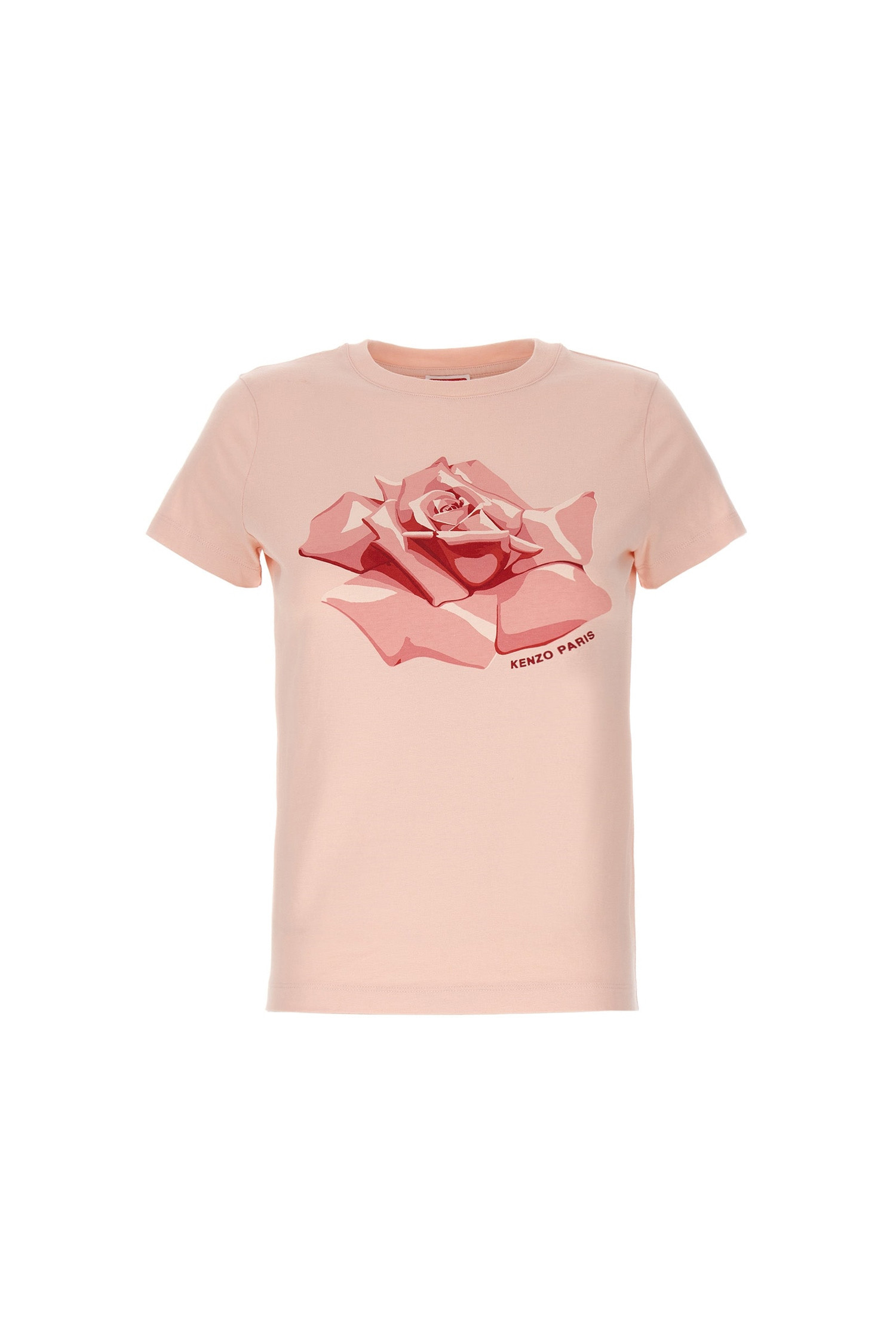 KENZO - 반소매 티셔츠 - (KENZO) ROSE CLASSIC T-SHIRT - FE52TS1084SO 34 FADED PINK