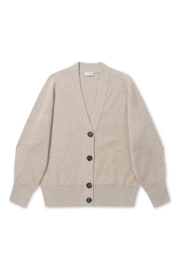 BRUNELLO CUCINELLI - 스웨터 - (BRUNELLO CUCINELLI) Cashmere cardigan with monili - M12191806P C059 Camel