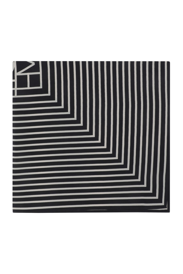 TOTEME - 스카프/머플러 - (TOTEME) Signature Monogram Silk Scarf - 222852800 200 BLACK